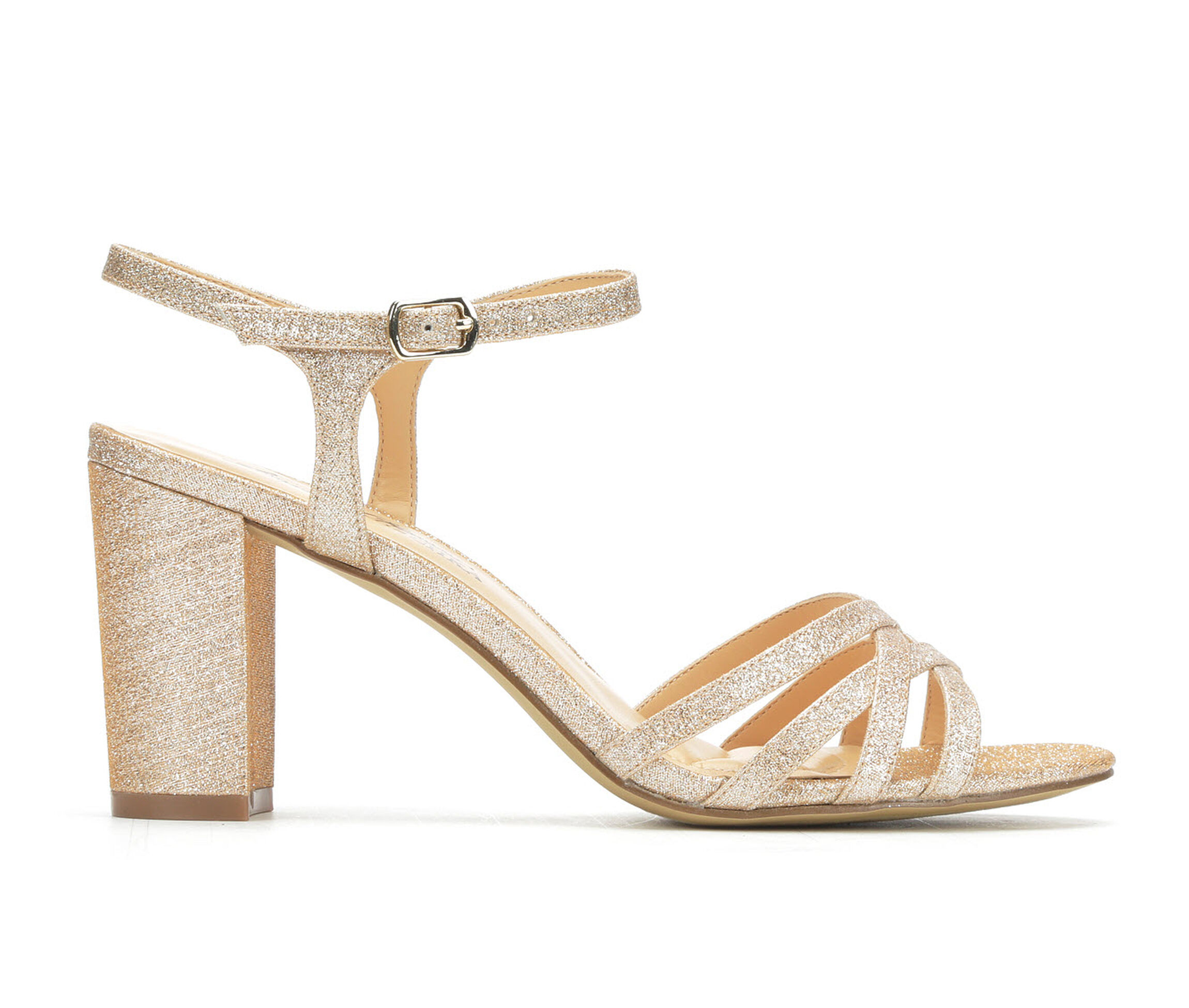 Women's American Glamour BadgleyM Xandra Special Occasion Shoes - Light Gold