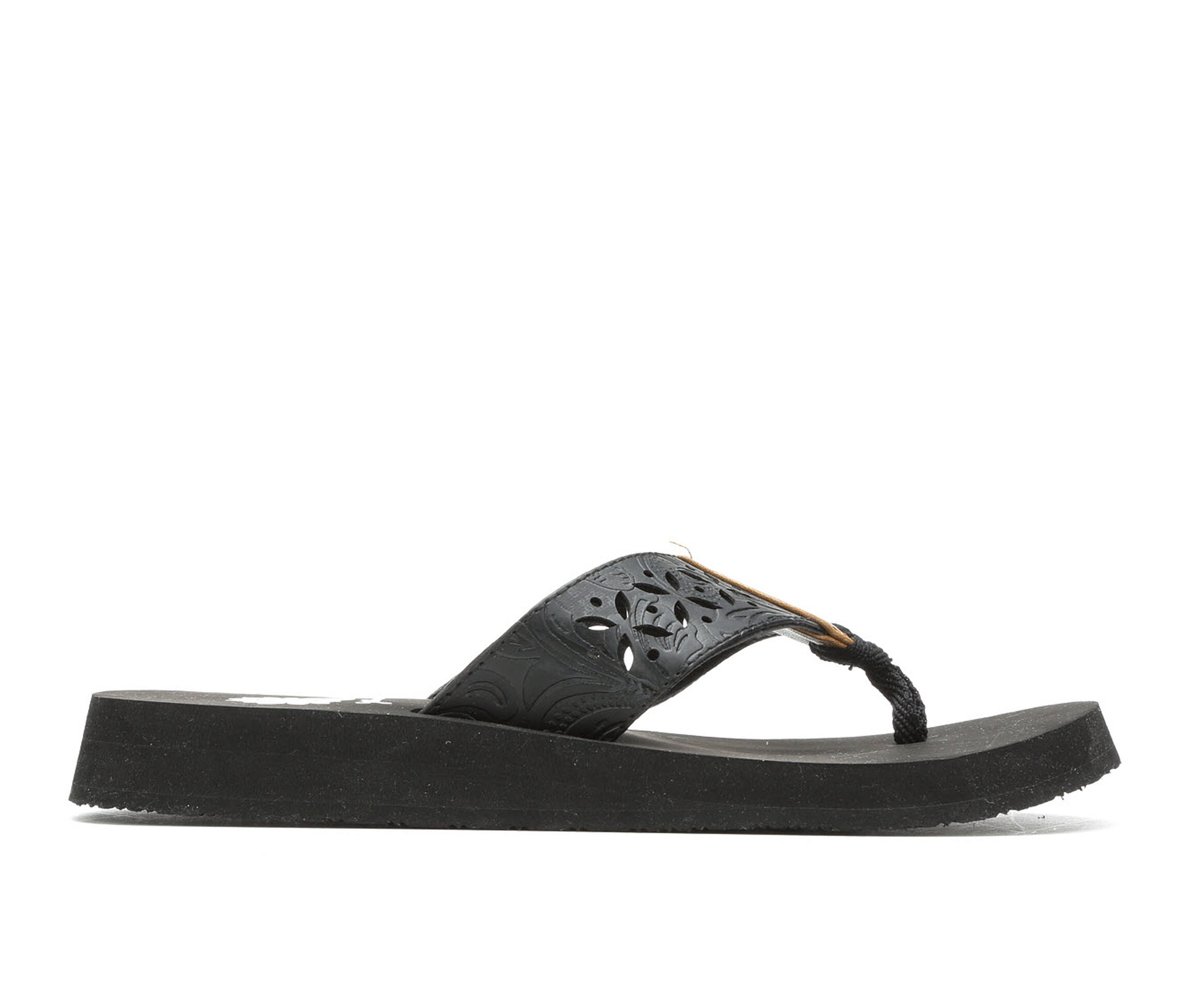 yellow box flip flops size 6