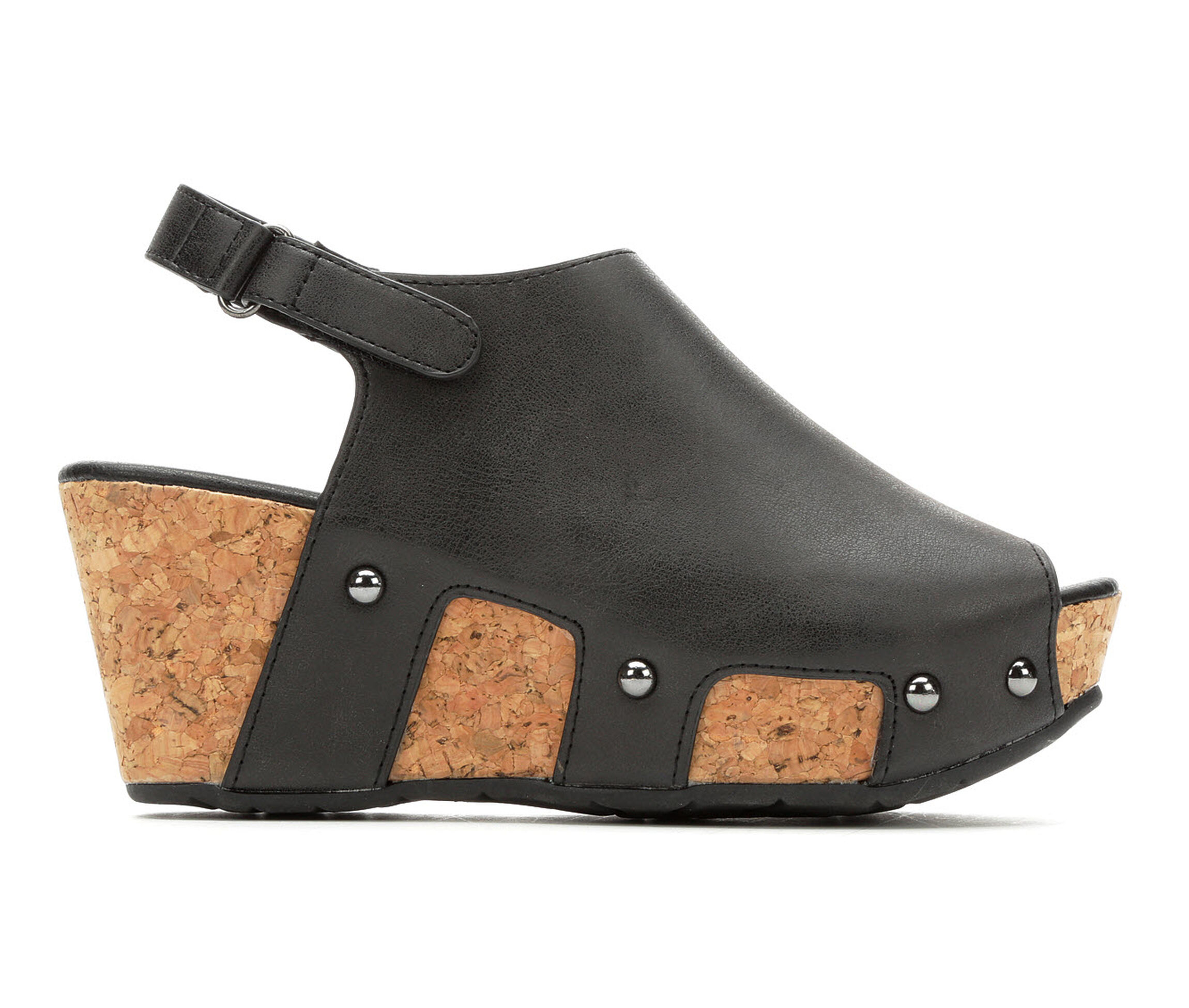 black volatile wedges