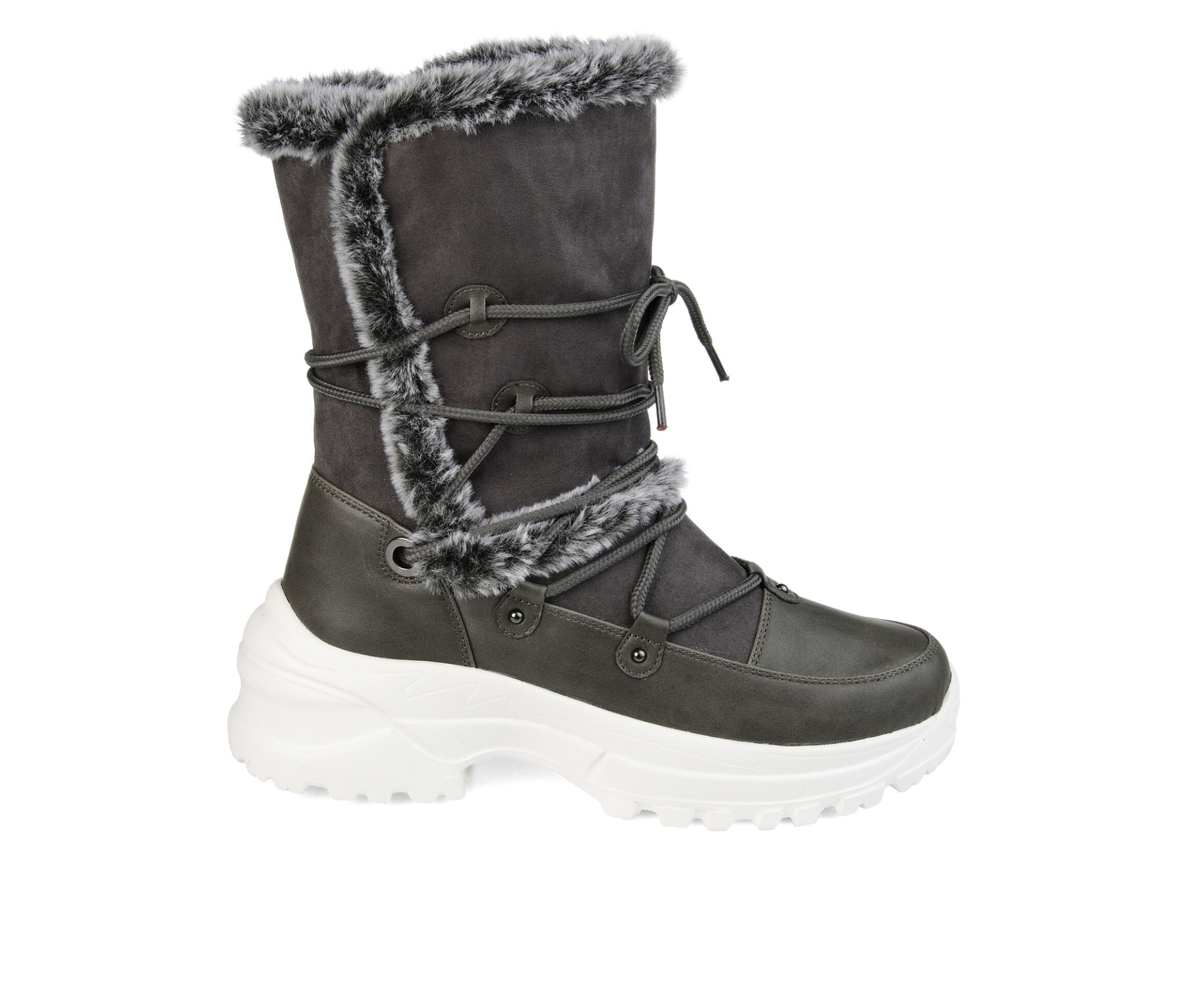 Boot (Gray - Size 6.5 - FAUX Suede 