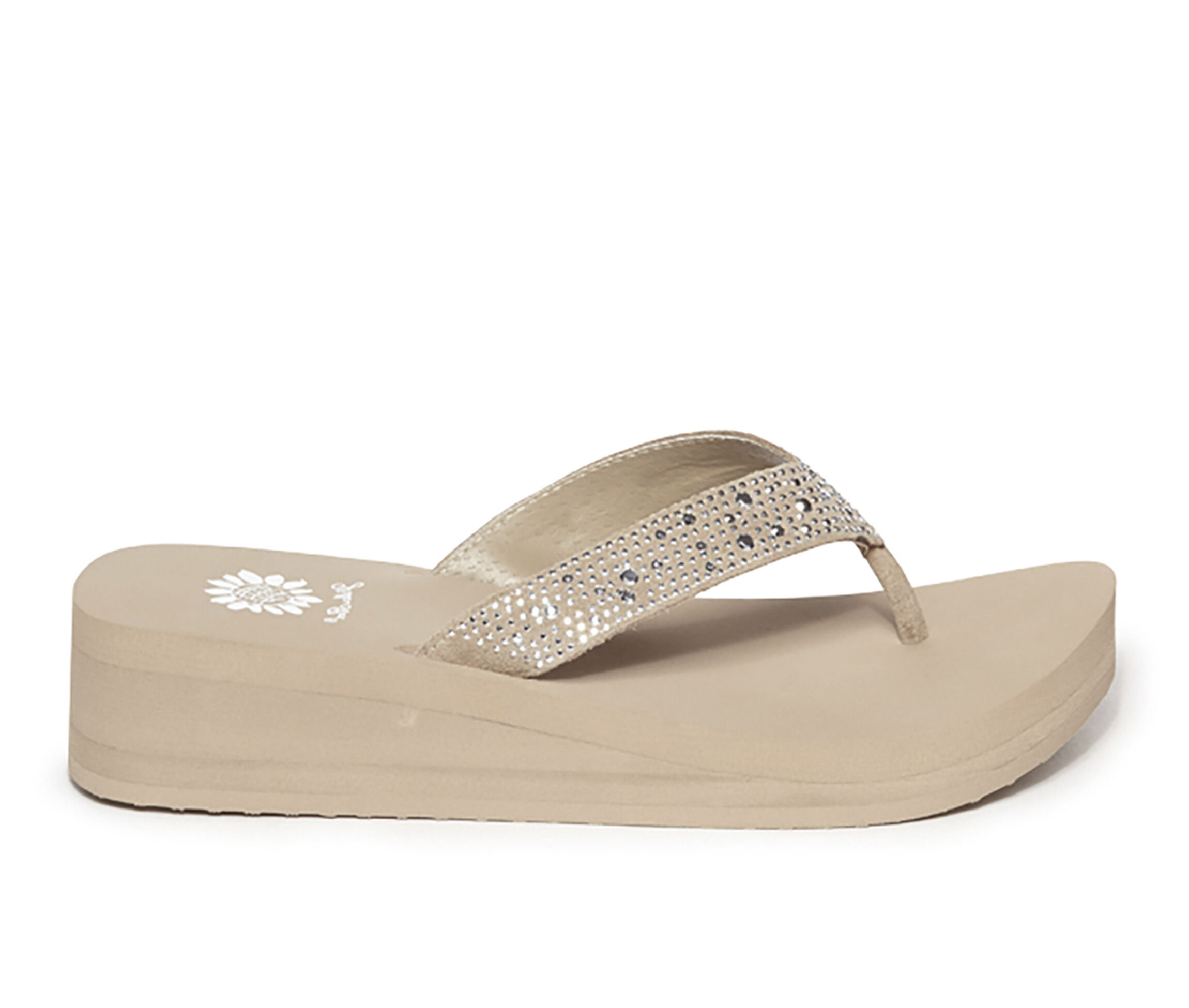 white yellow box flip flops