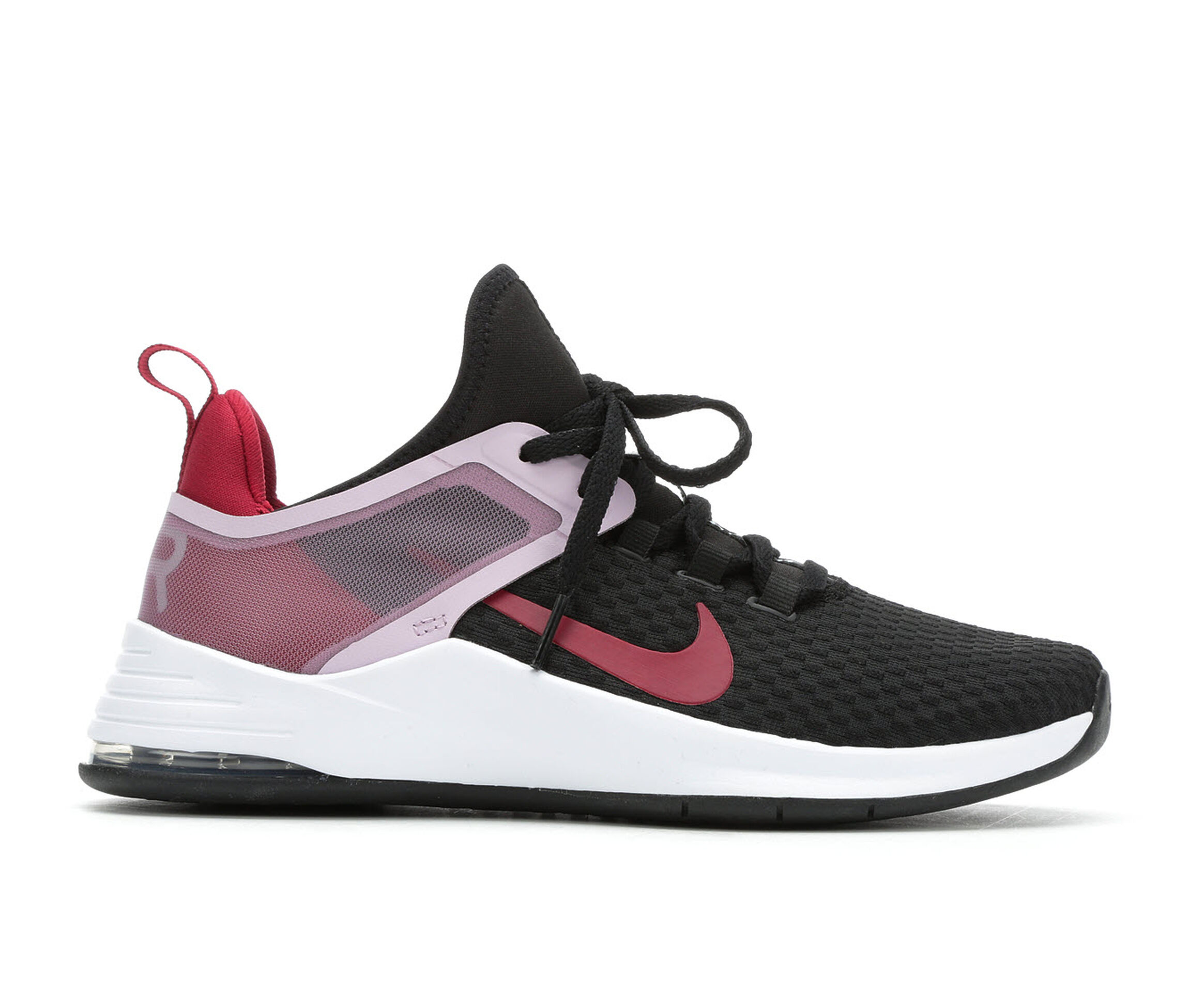 nike air bella tr black white gray pink