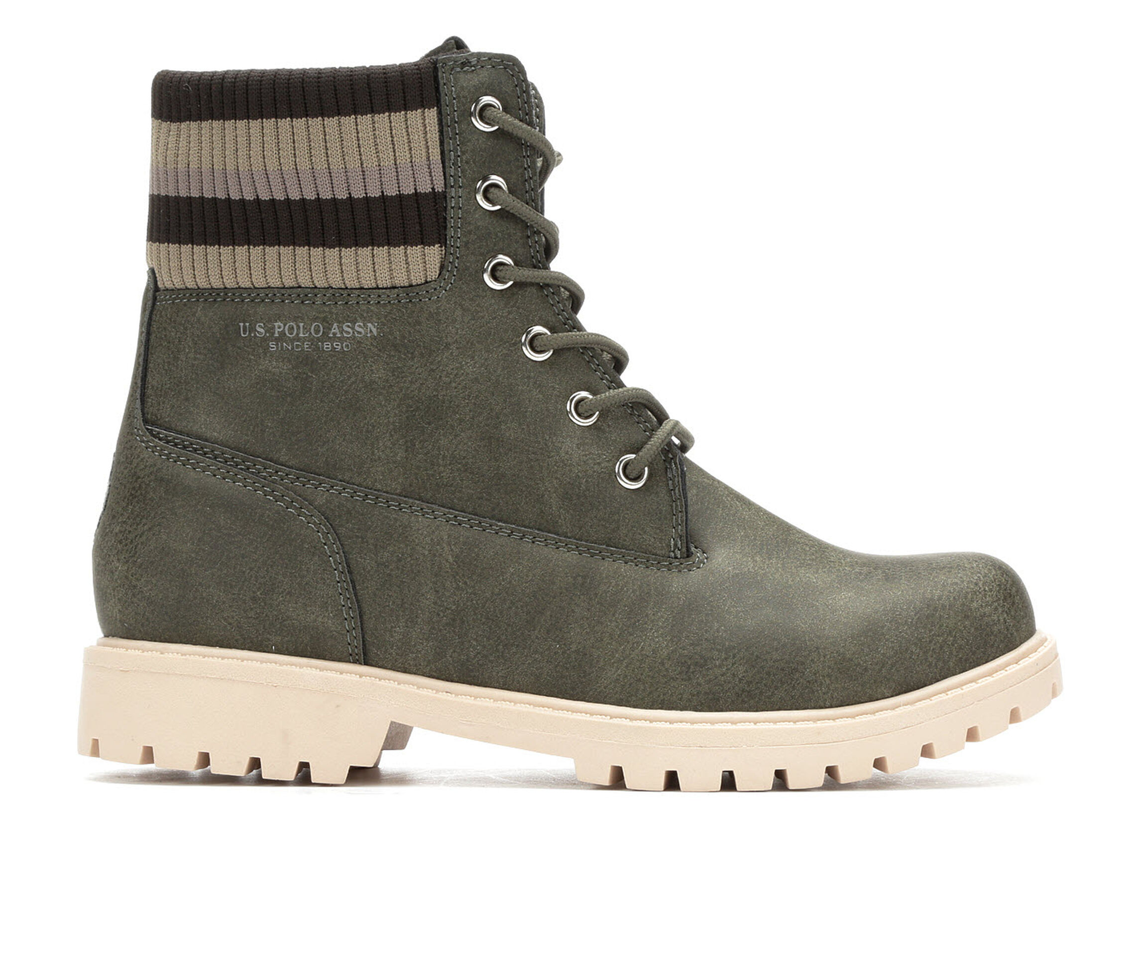 US Polo Assn Holland Women's Boots (Green - Faux Leather)
