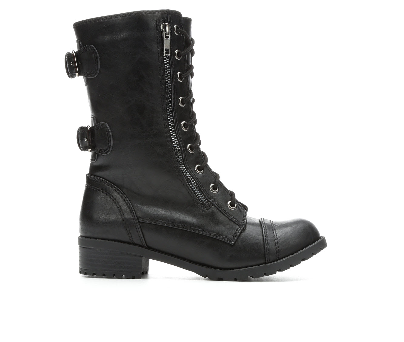 Unr8ed Dome Women's Boots (Black - Faux Leather)