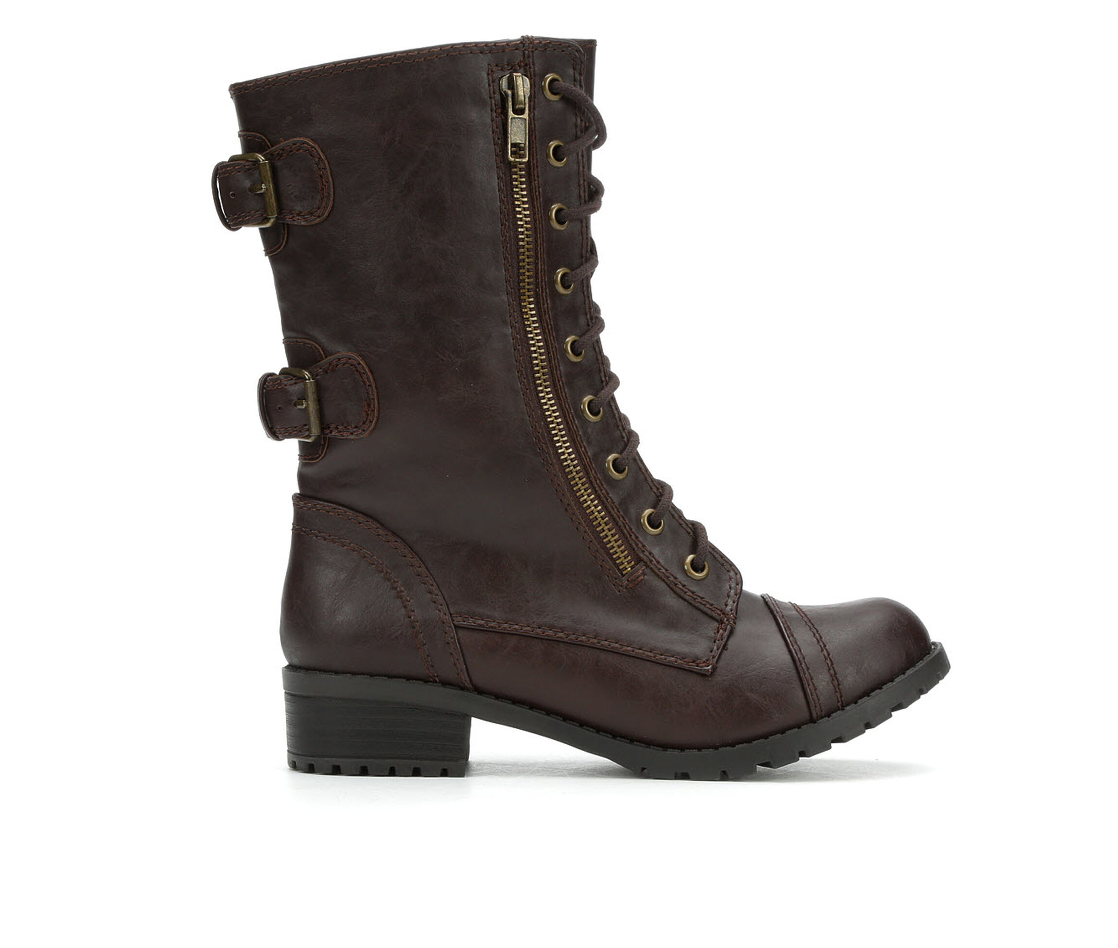 Unr8ed Dome Women's Boots (Brown - Faux Leather)