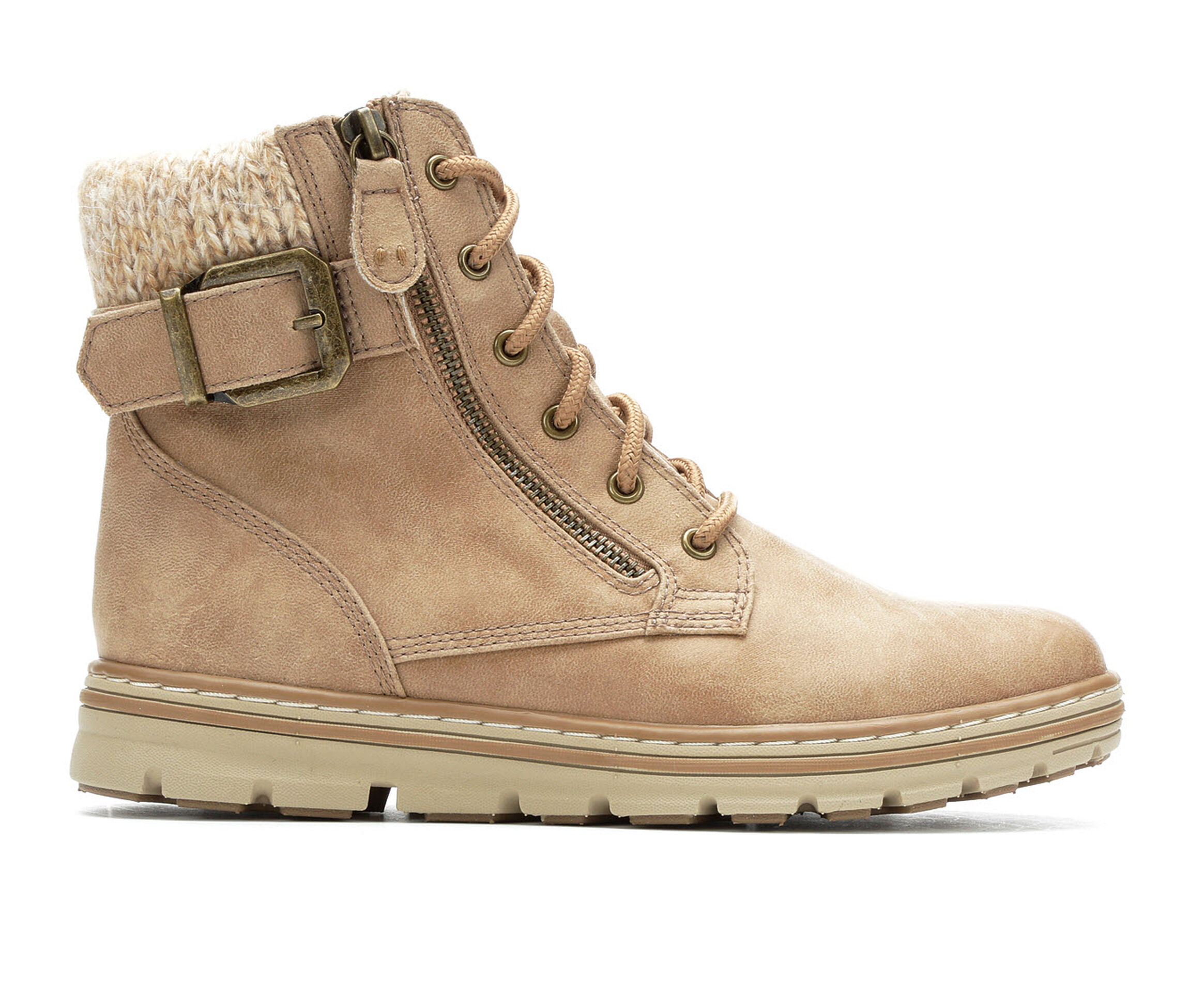 Cliffs Kelsie Women's Boots (Beige - Faux Leather)