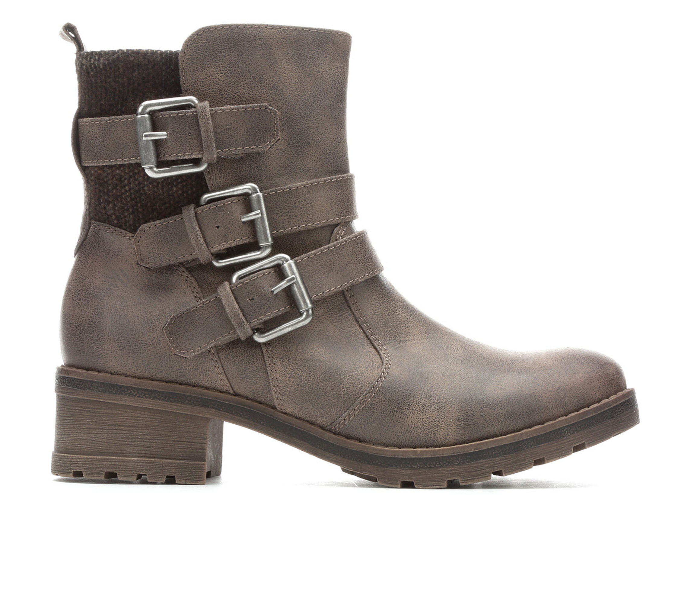 White Mountain Clover Women's Boots (Gray - Faux Leather)