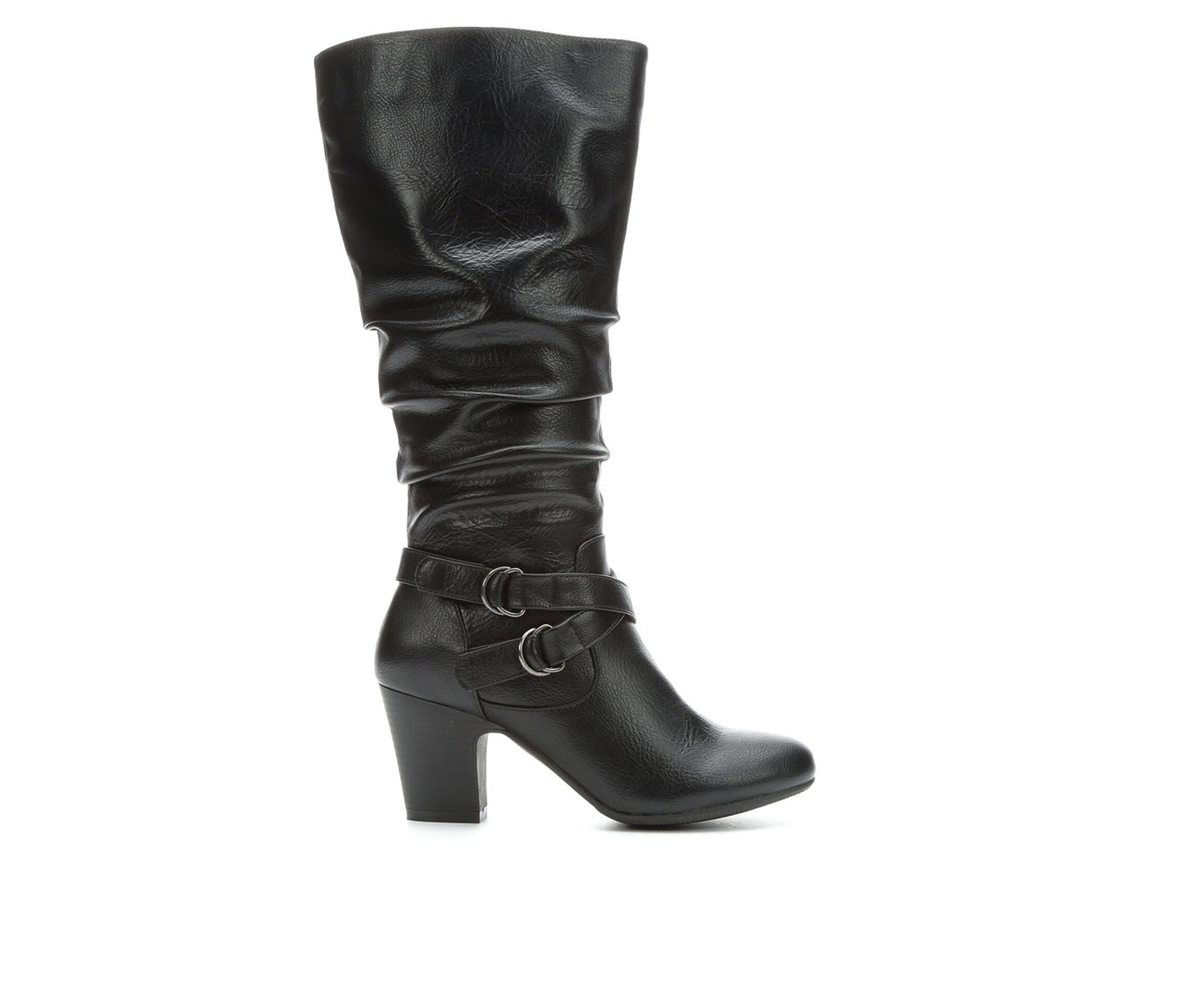 Solanz Poesy Women's Boots (Black - Faux Leather)