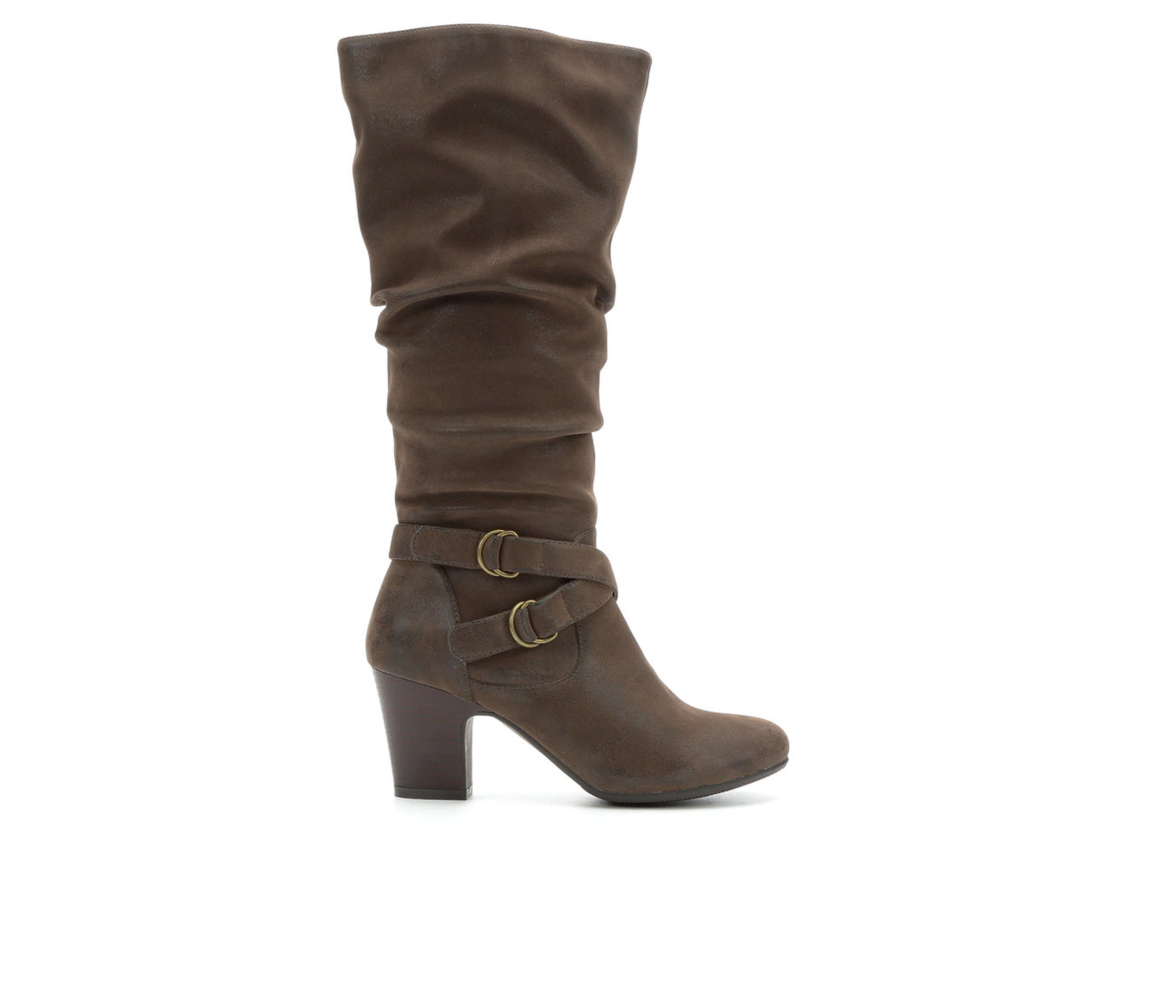 Solanz Poesy Women's Boots (Brown - Faux Leather)