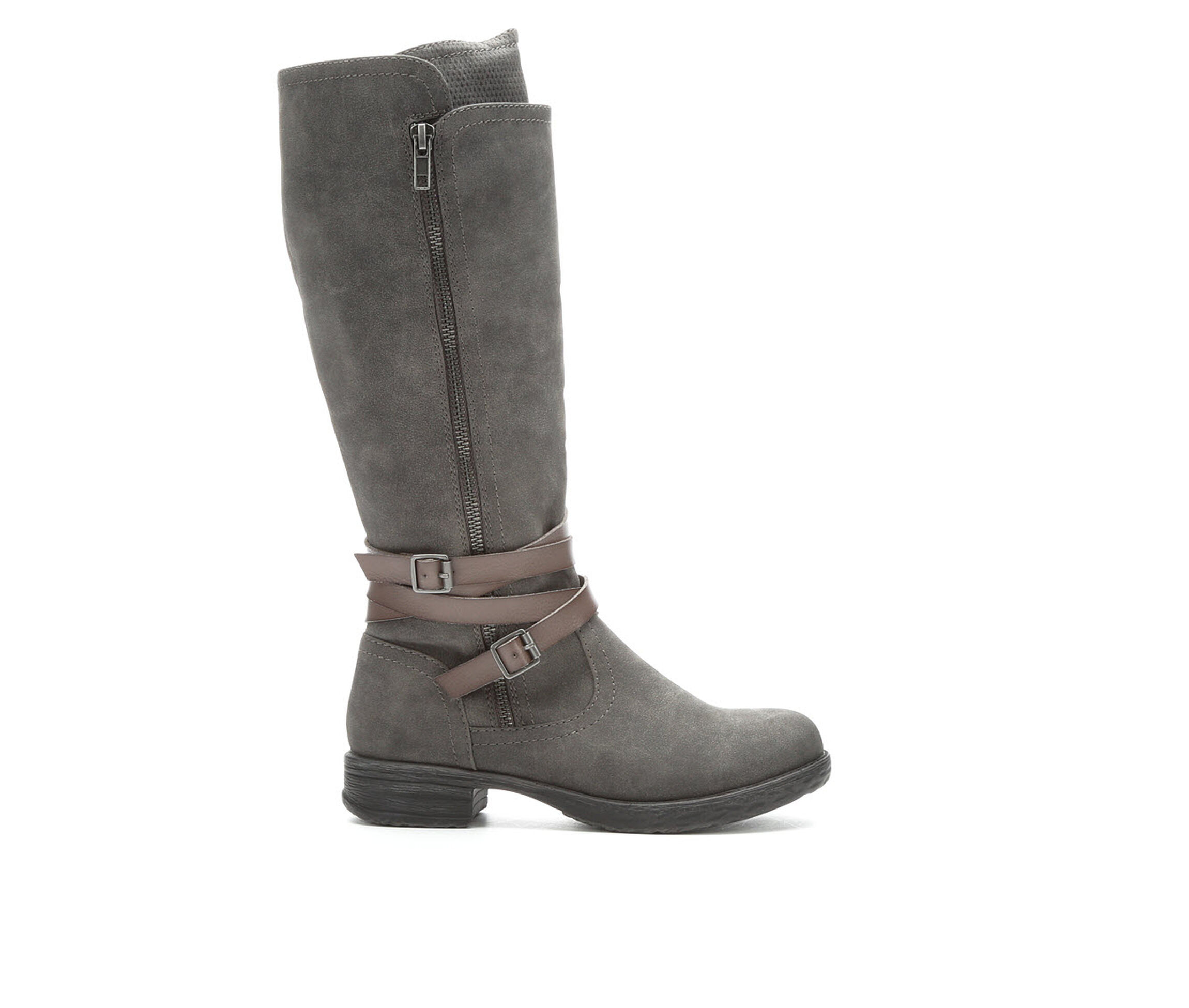 Jellypop Felicia Women's Boots (Gray - Faux Leather)