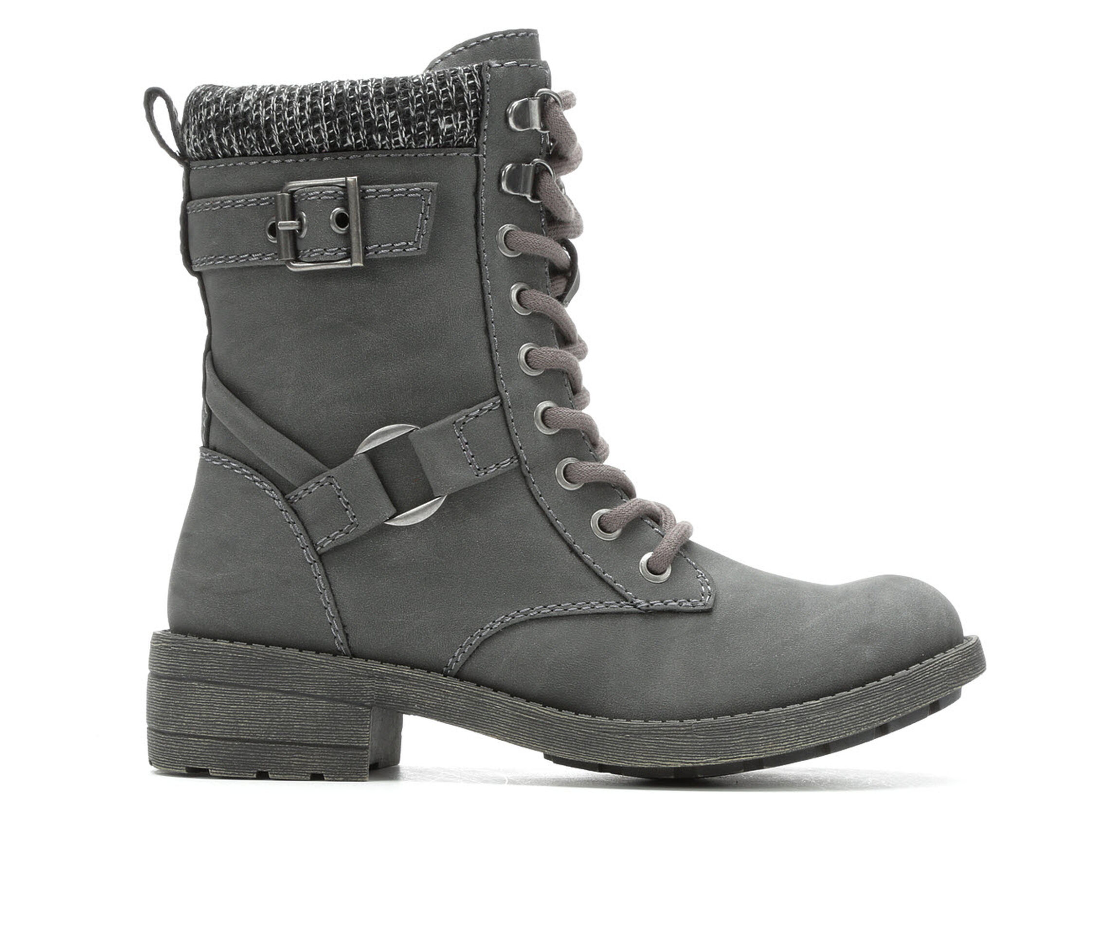 Rocket Dog Travel Women's Boots (Gray - Faux Leather)