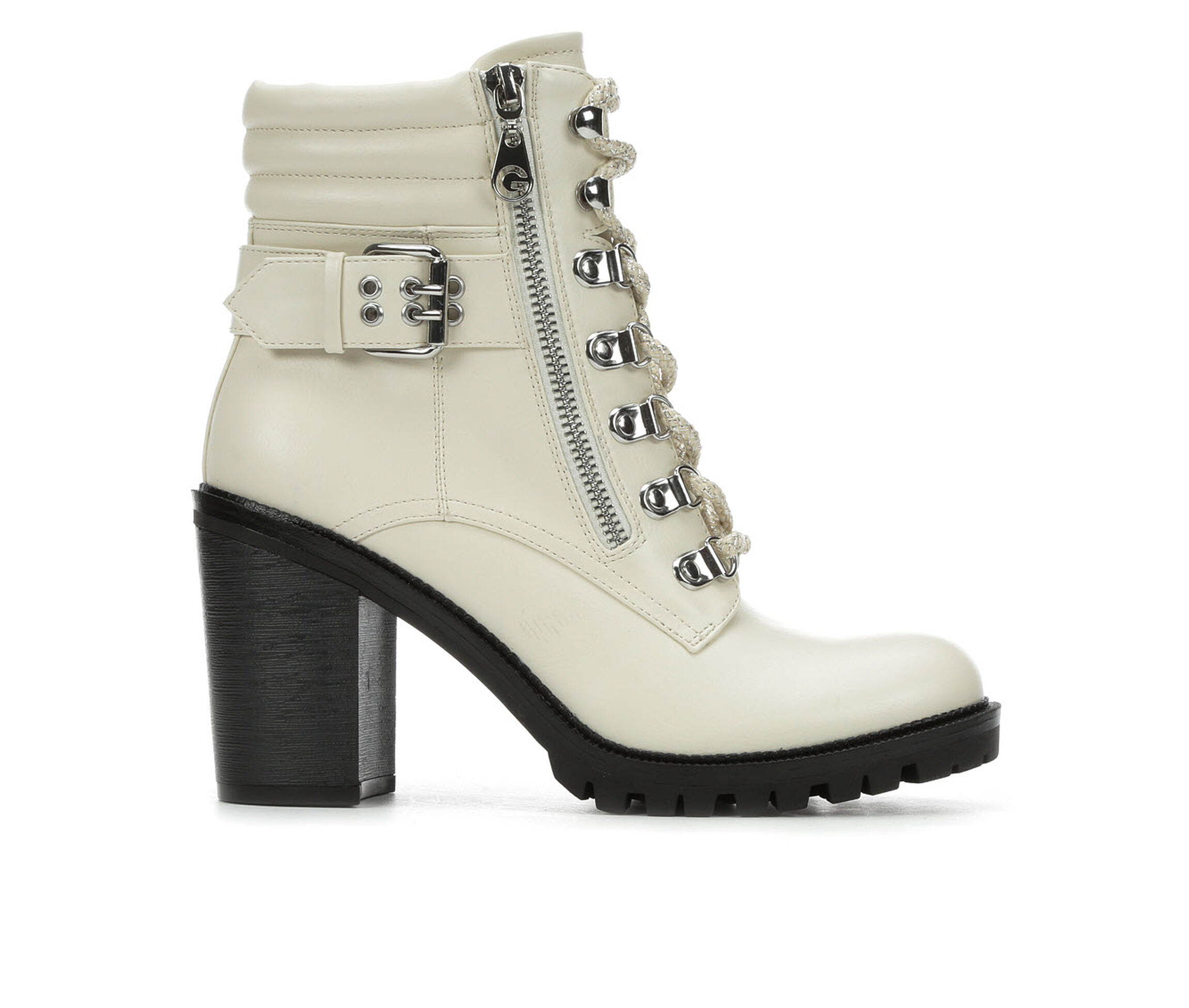 G By Guess Jaylee Women's Boots (White - Faux Leather)