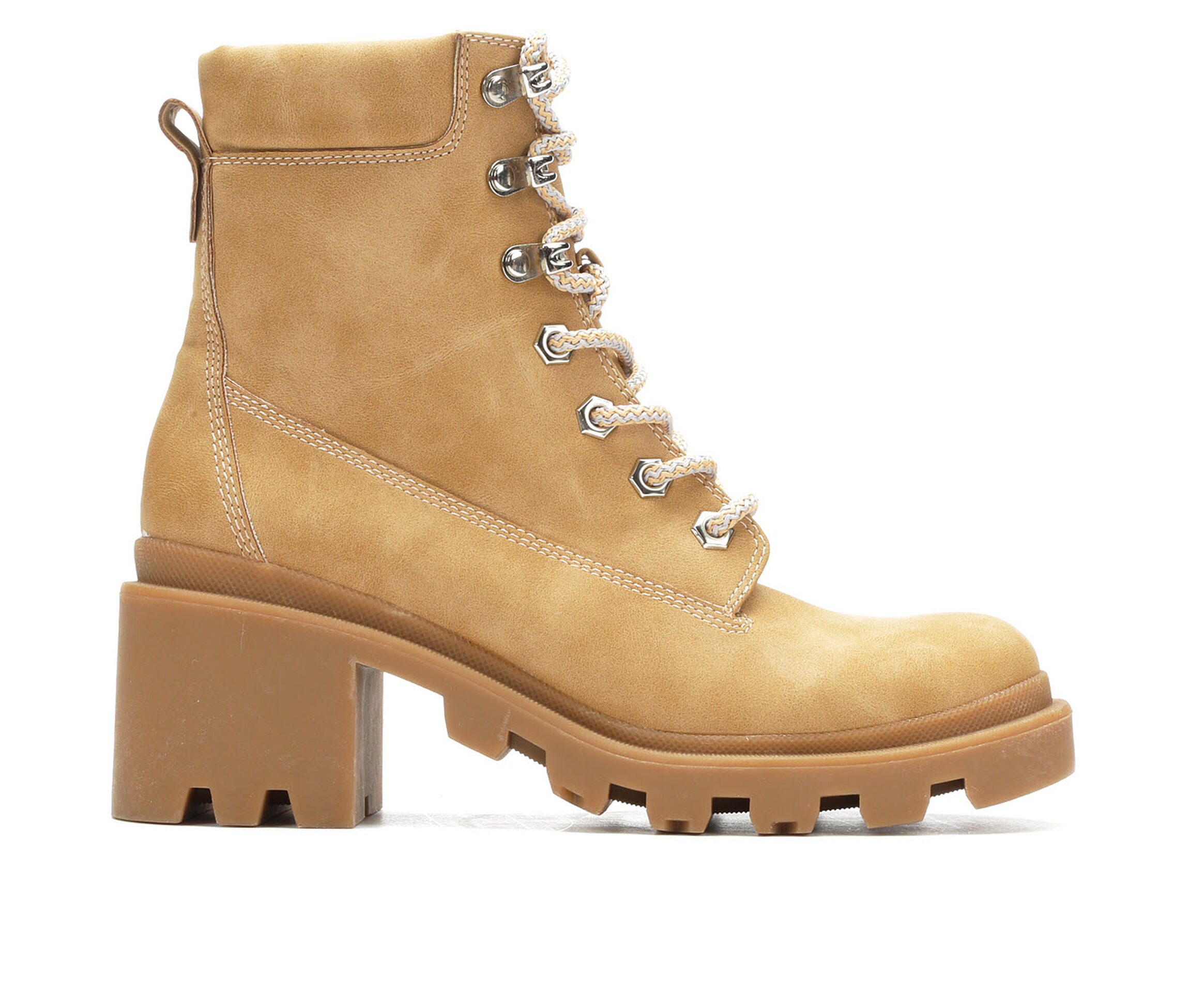 Madden Girl Dillian Women's Boots (Beige - Faux Leather)