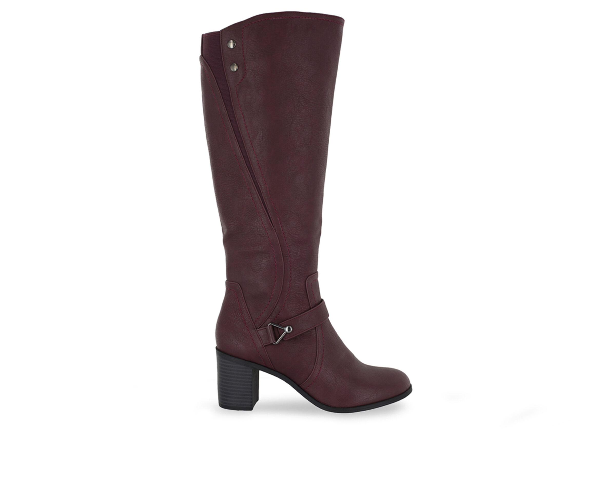 Easy Street Format Women's Boots (Red - Faux Leather)