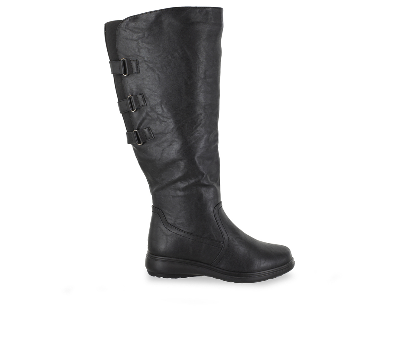 Easy Street Presley Plus Women's Boots (Black - Faux Leather)
