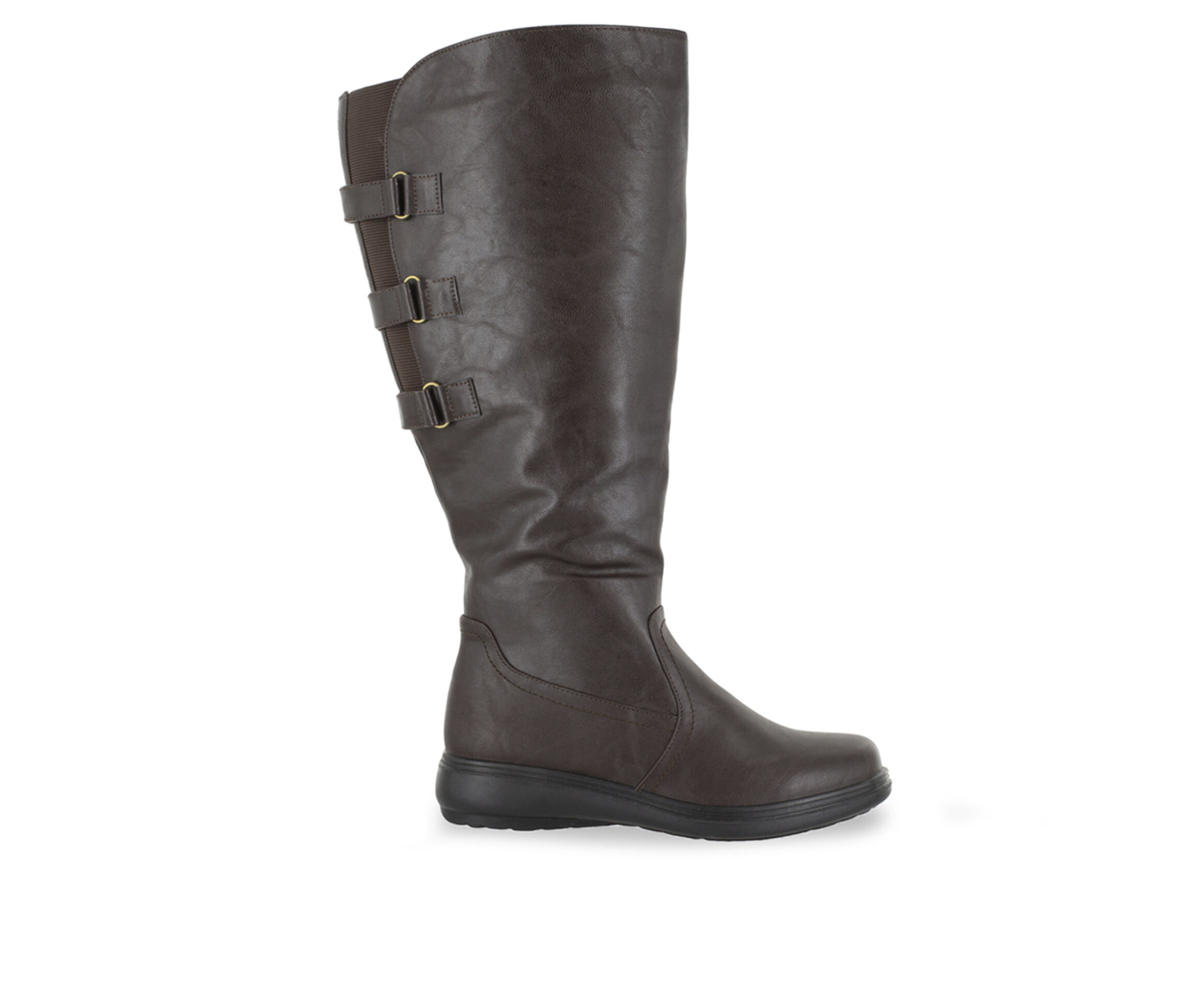 Easy Street Presley Plus Women's Boots (Brown - Faux Leather)