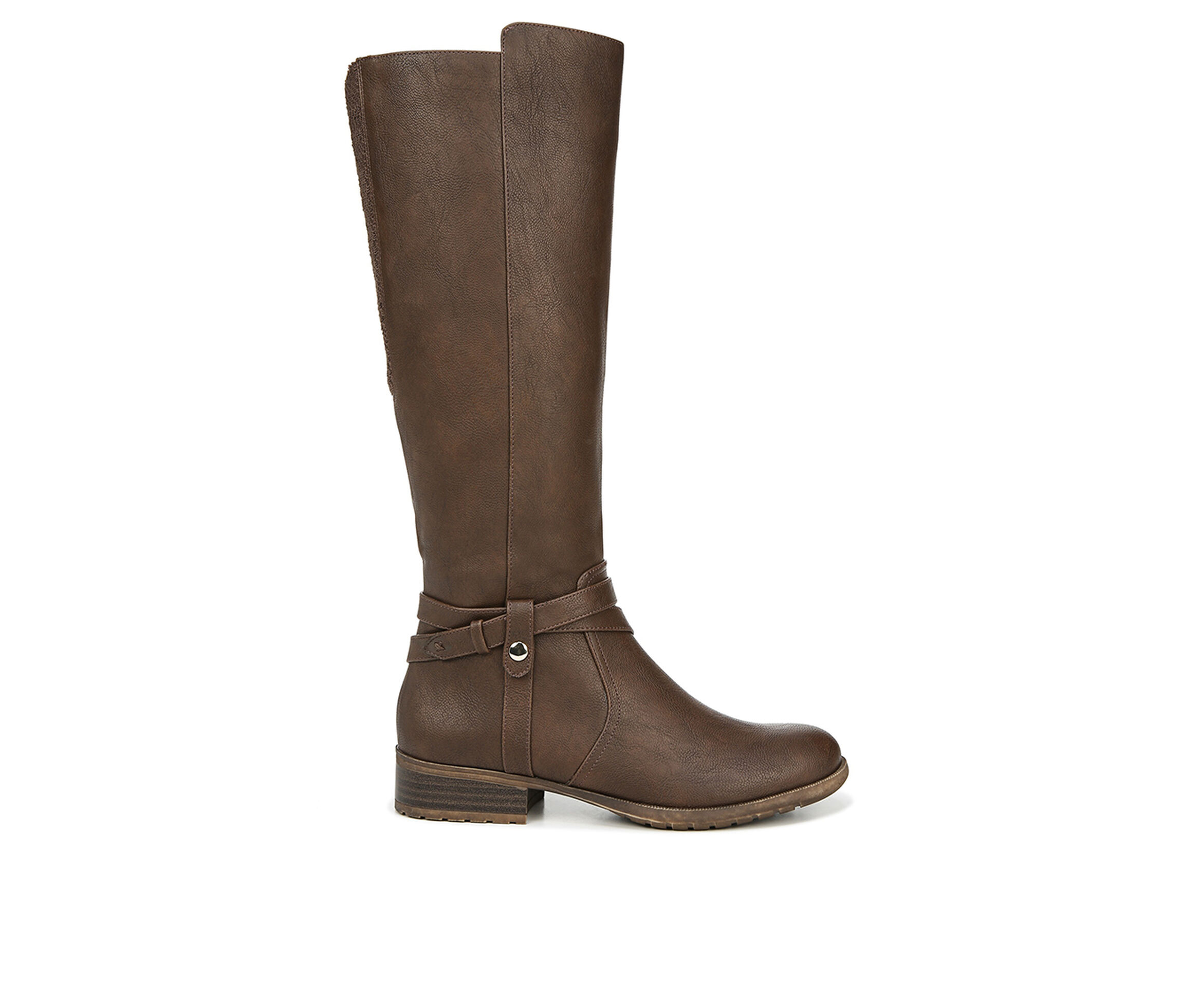 LifeStride Xtrovert Wide Calf Women's Boots (Brown - Faux Leather)