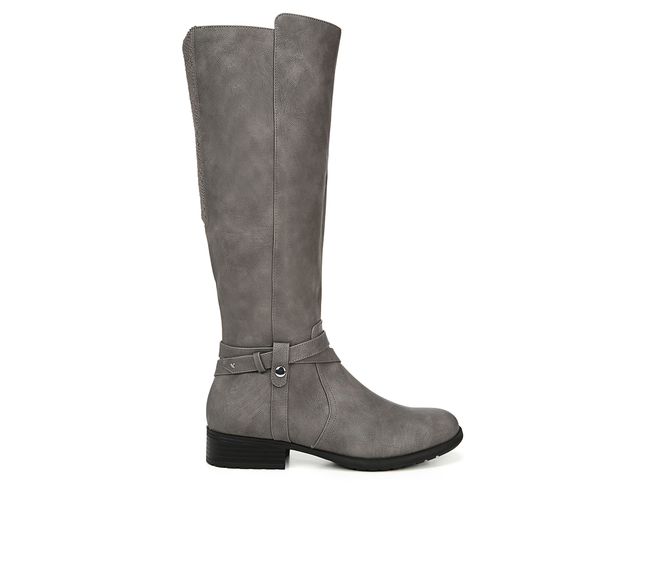 LifeStride Xtrovert Wide Calf Women's Boots (Gray - Faux Leather)