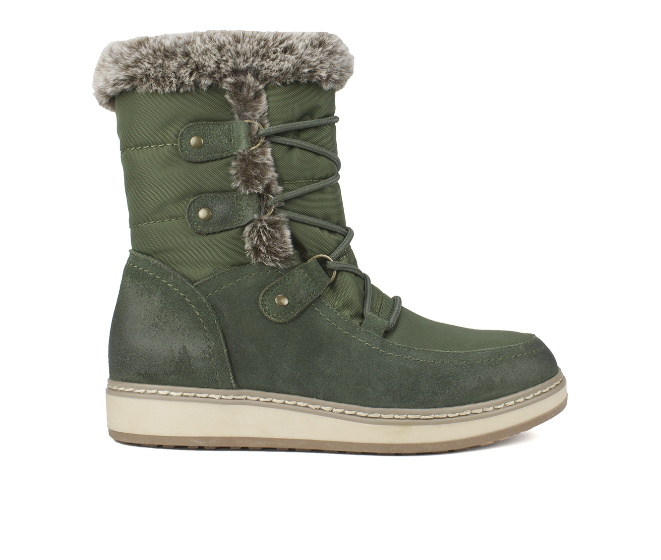 White Mountain Tansley Women's Boots (Green - Suede)