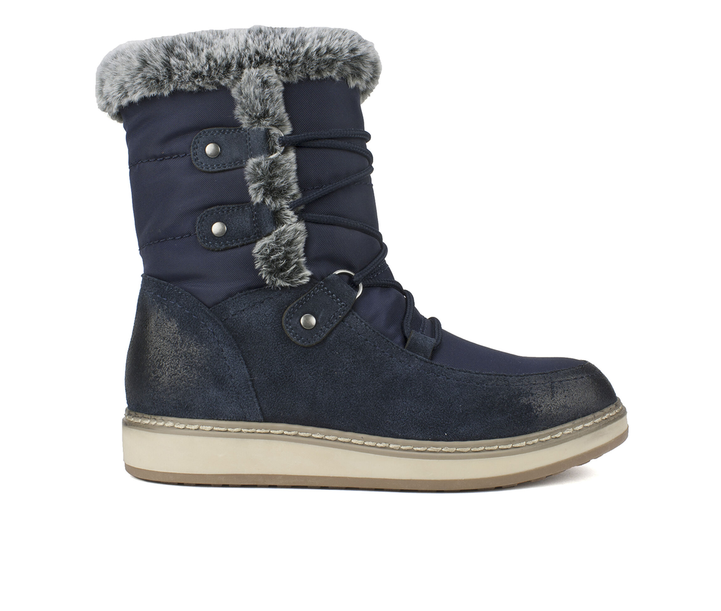 White Mountain Tansley Women's Boots (Blue - Suede)