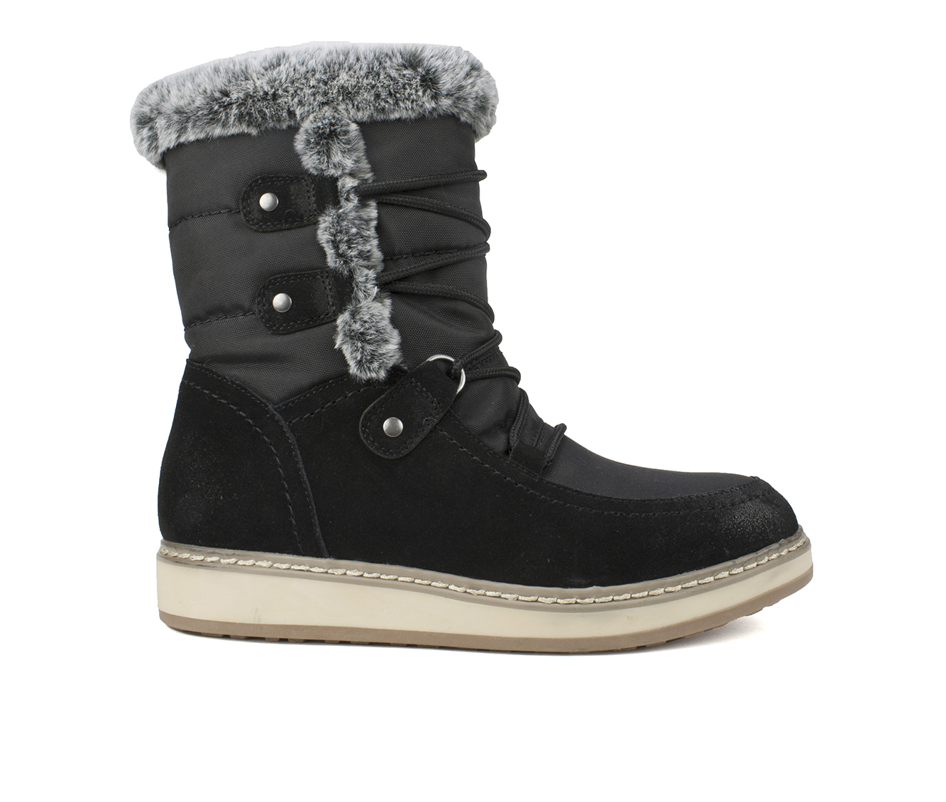 White Mountain Tansley Women's Boots (Black - Suede)