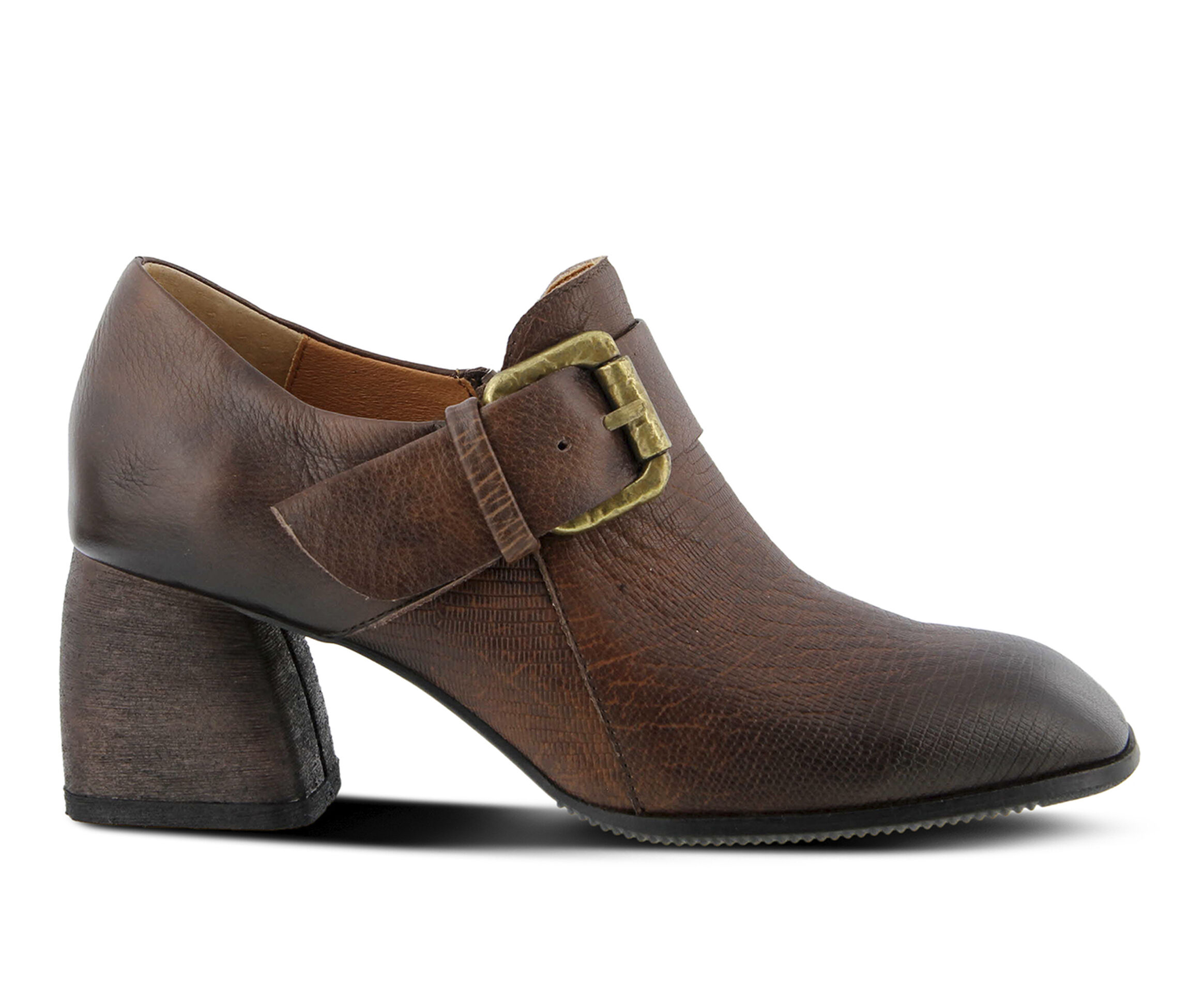 L'Artiste Mercedez Women's Dress Shoe (Brown Leather)