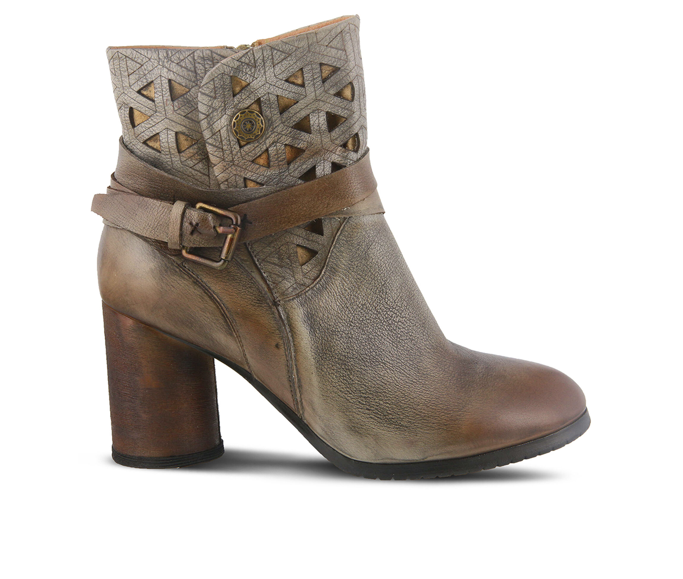 L'Artiste Madonna Women's Boots (Gray Leather)