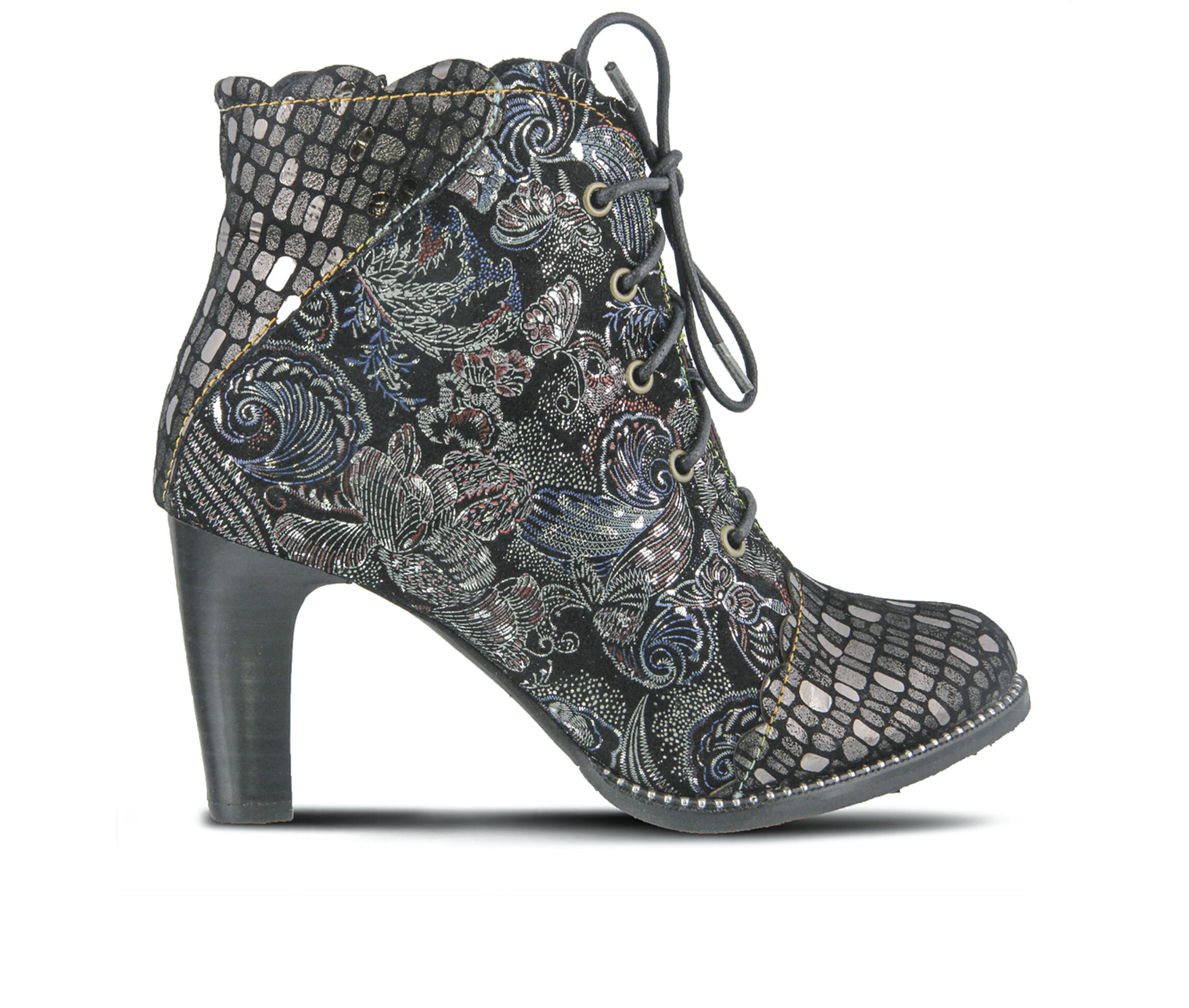 L'Artiste Glitterail Women's Boots (Silver Leather)