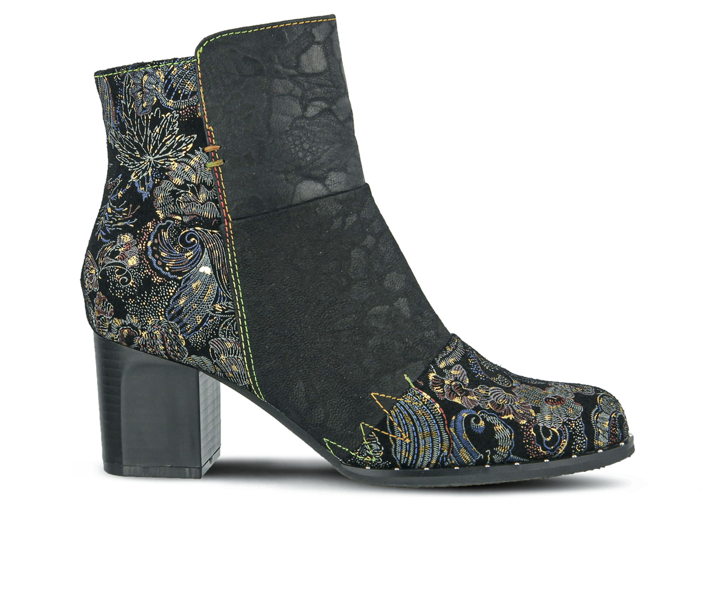 L'Artiste Jewells Women's Boots (Black Leather)