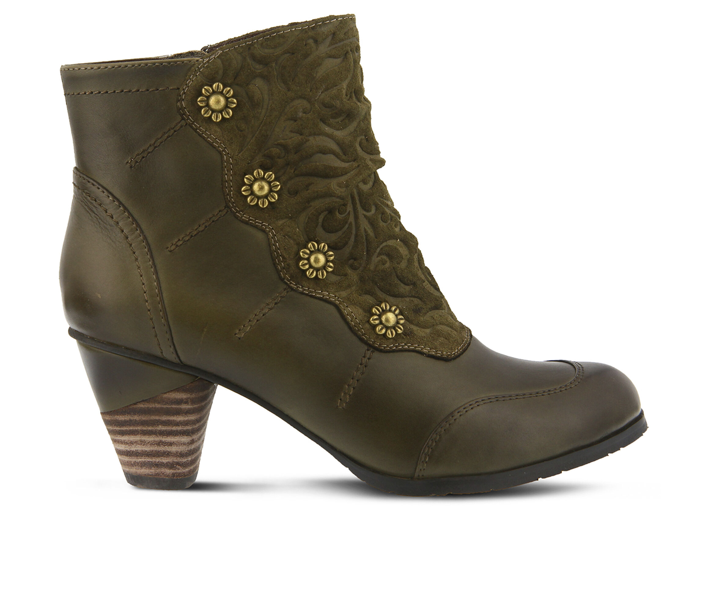 L'Artiste Belgard Women's Boots (Green Leather)