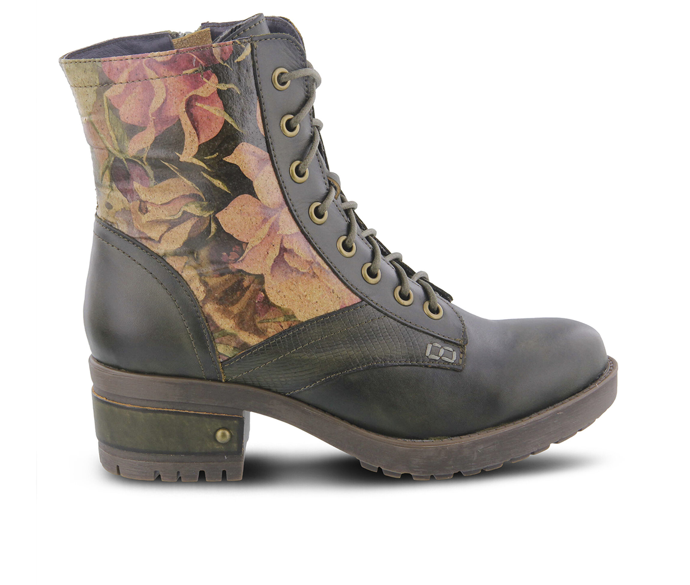 L'Artiste Marty Women's Boots (Green Leather)