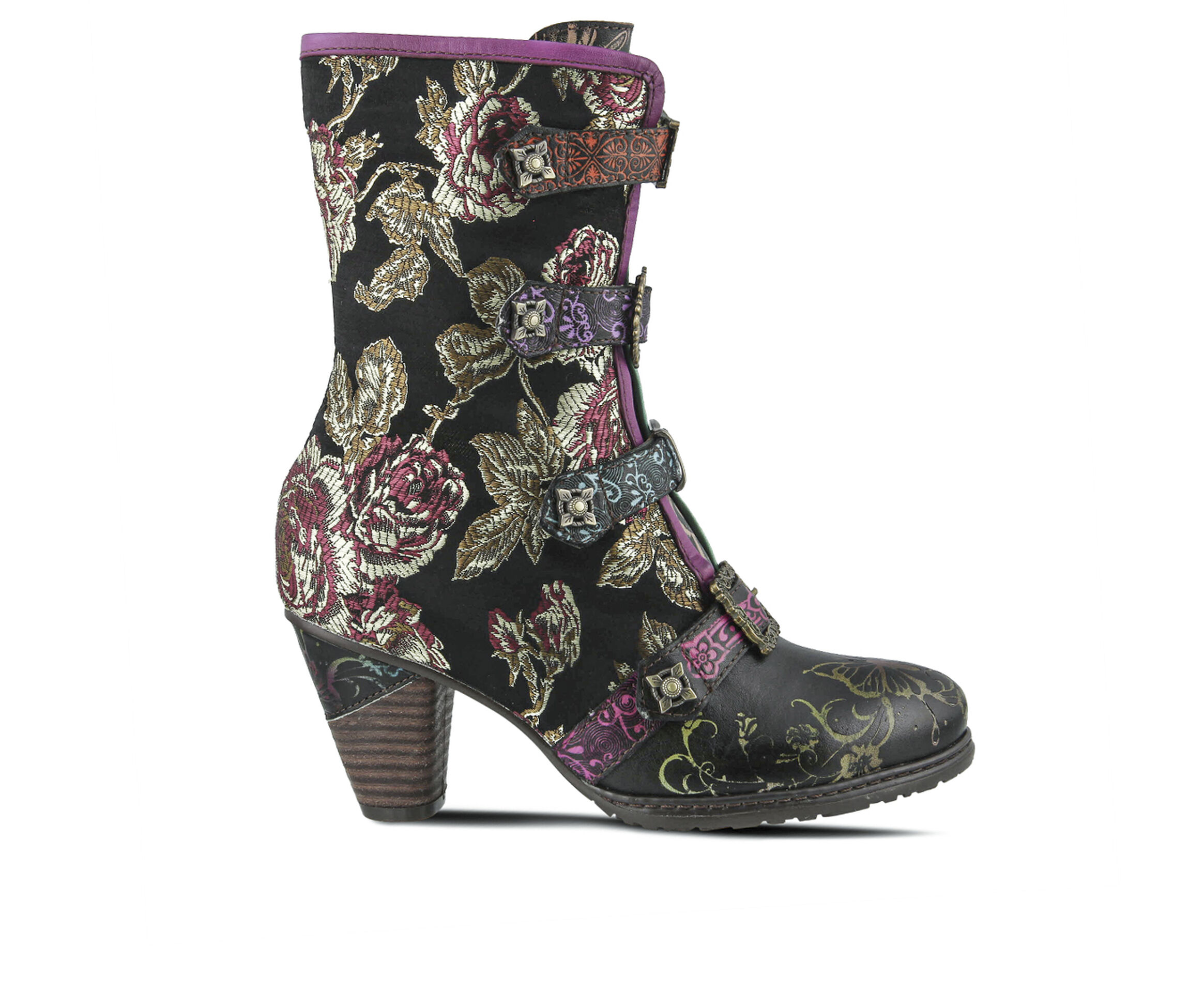 L'Artiste Chixxiela Women's Boots (Black Leather)