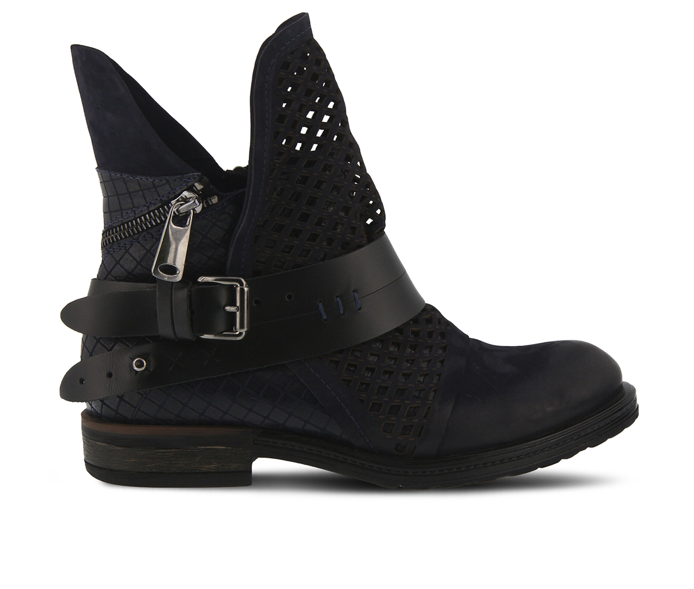 SPRING STEP Gavotta Women's Boots (Blue Leather)