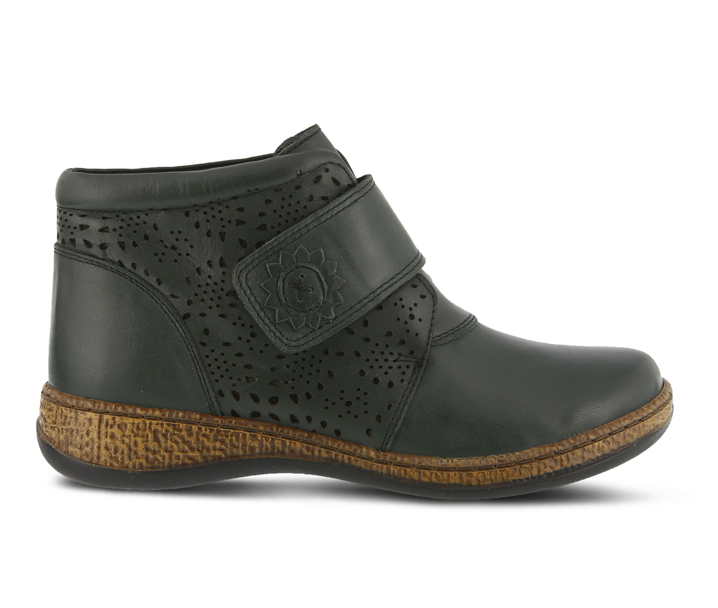 SPRING STEP Souzala Women's Boots (Green Leather)
