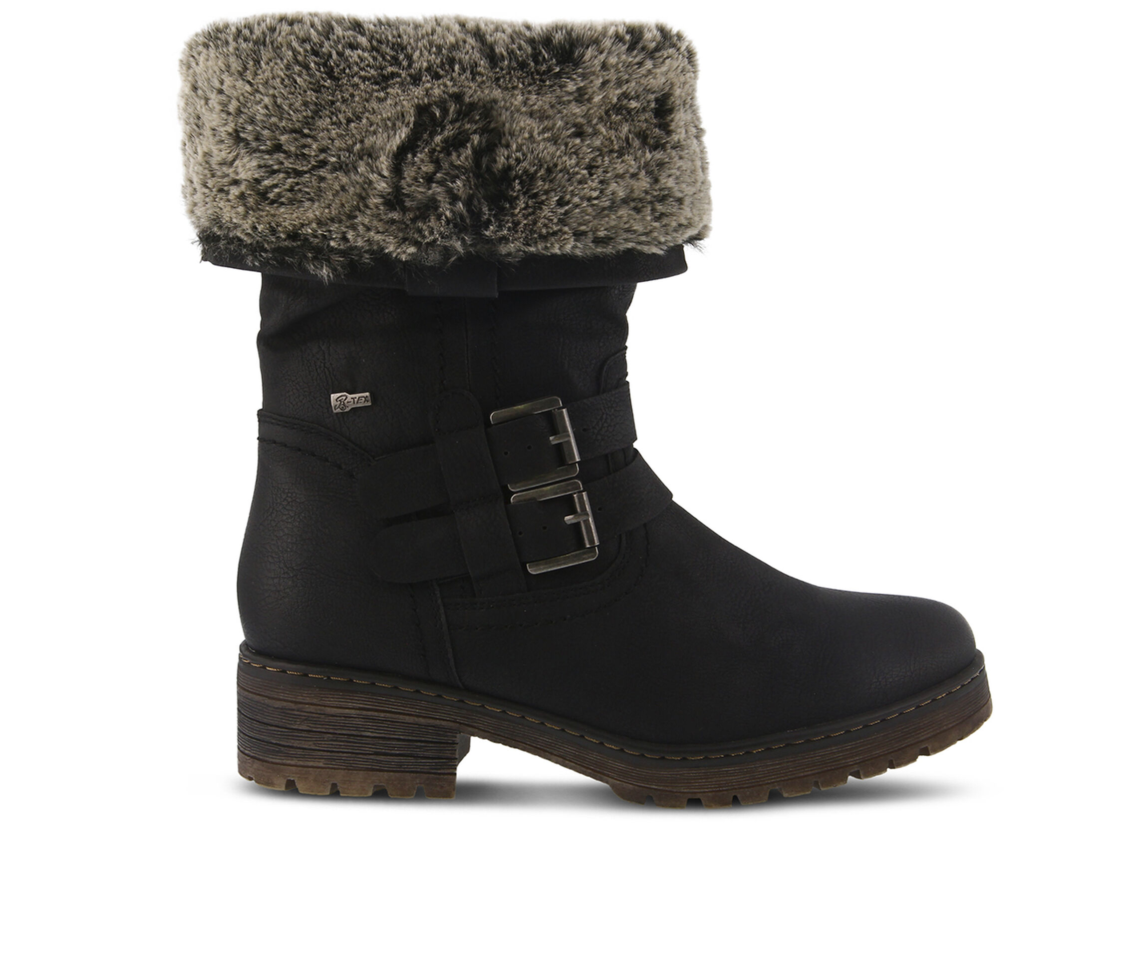 SPRING STEP Comatulla Women's Boots (Black Faux Leather)