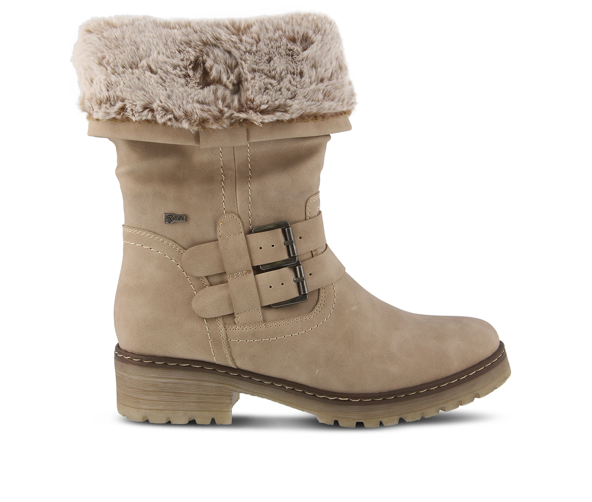SPRING STEP Comatulla Women's Boots (Beige Faux Leather)