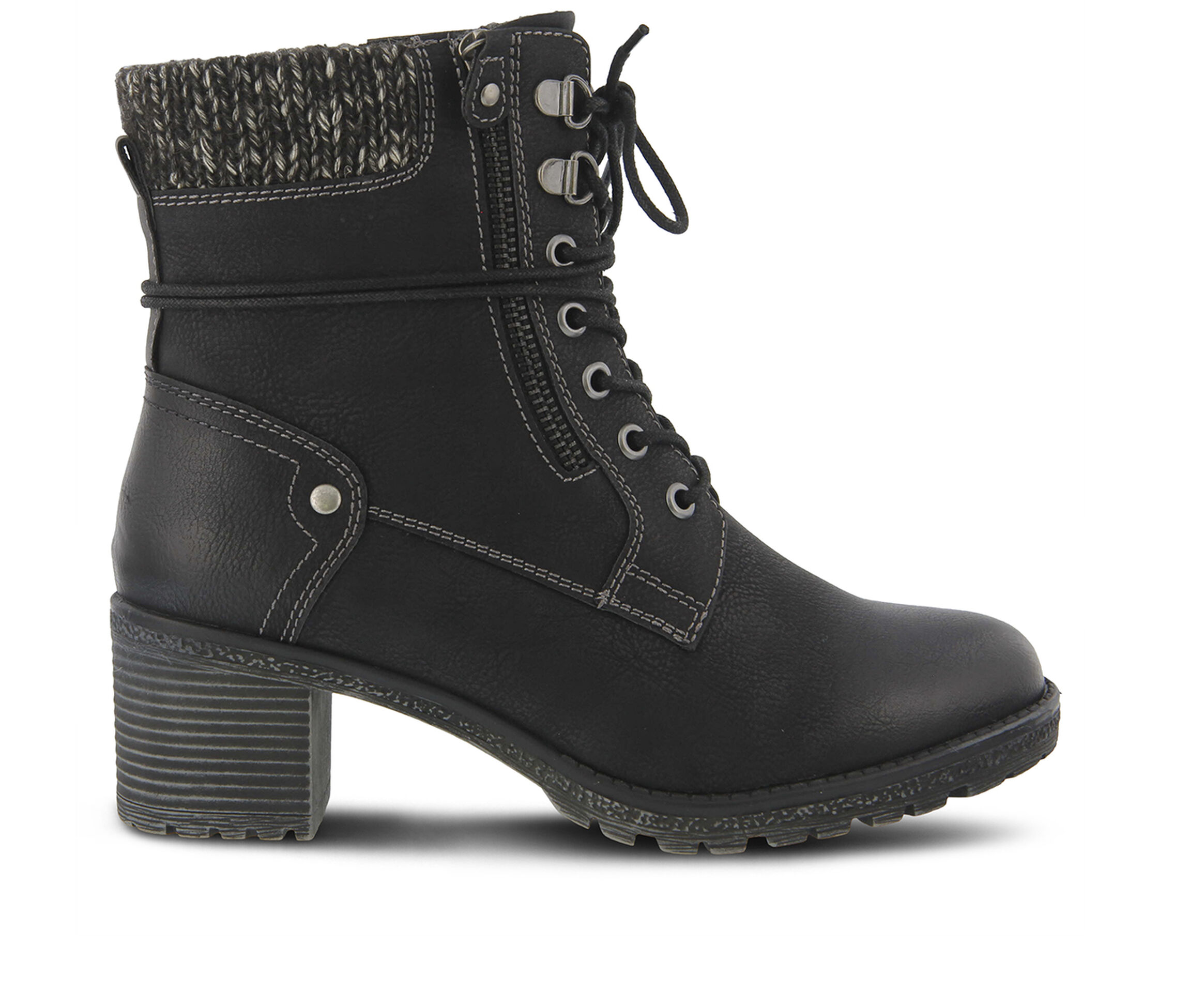 SPRING STEP Hellewn Women's Boots (Black Canvas)