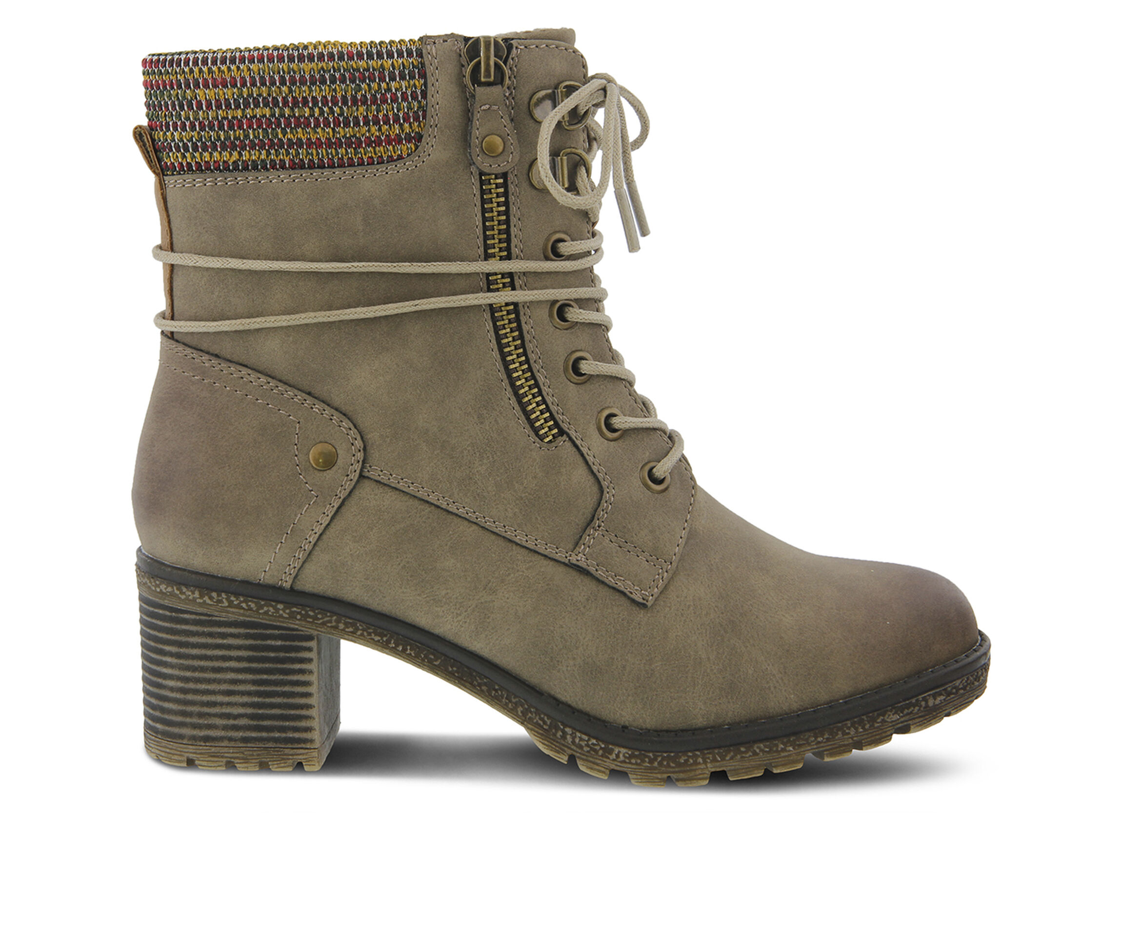 SPRING STEP Hellewn Women's Boots (Beige Canvas)