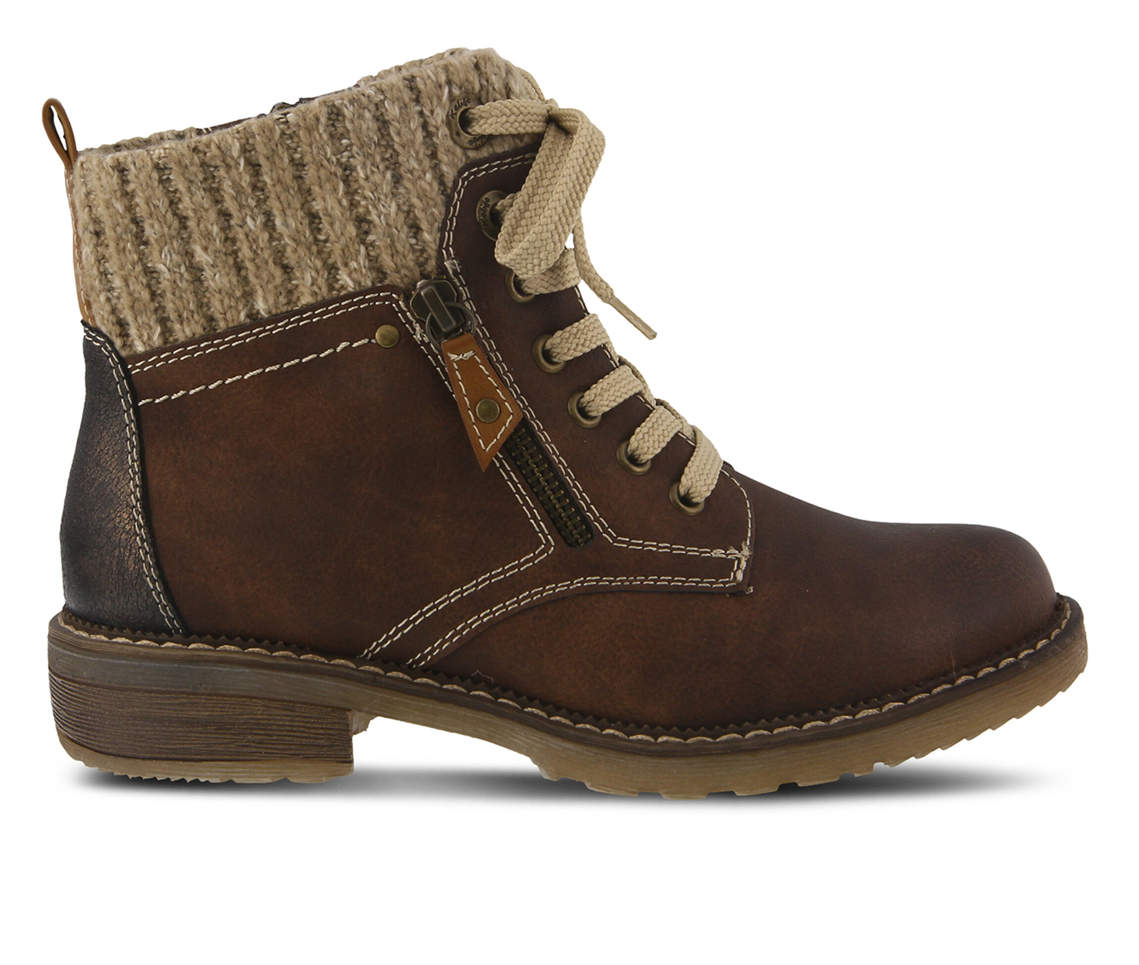 SPRING STEP Khazera Women's Boots (Brown Canvas)