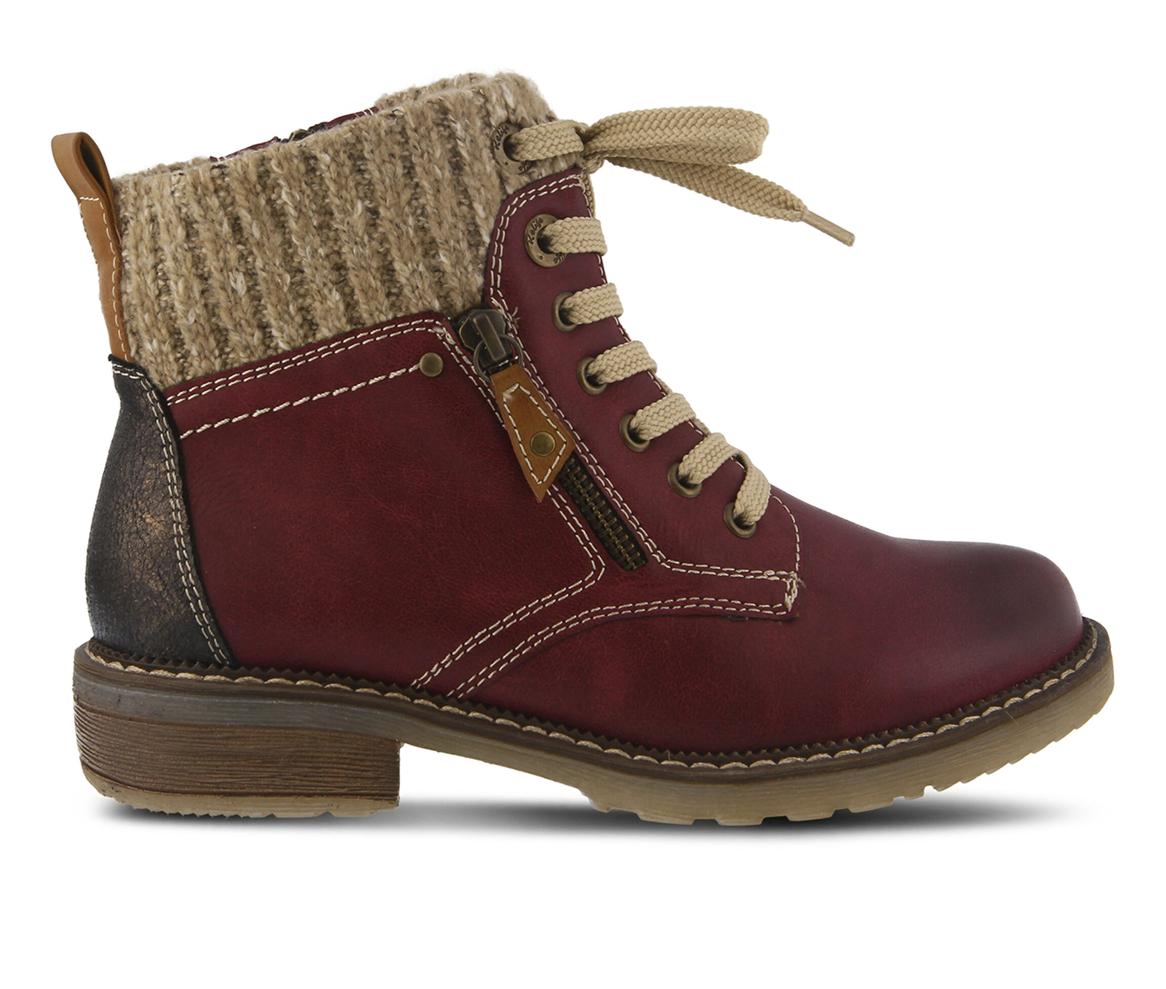 SPRING STEP Khazera Women's Boots (Red Canvas)