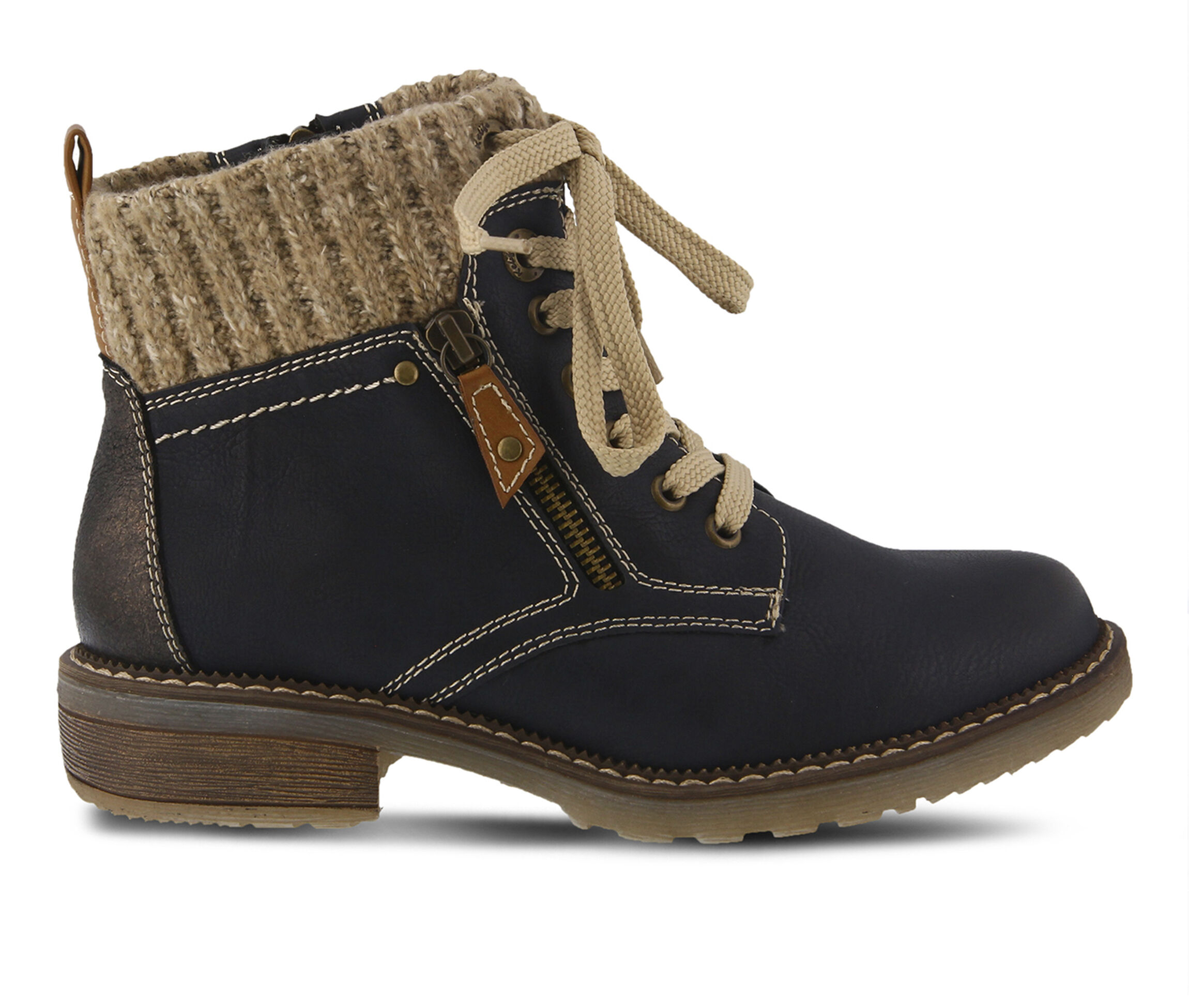 SPRING STEP Khazera Women's Boots (Blue Canvas)