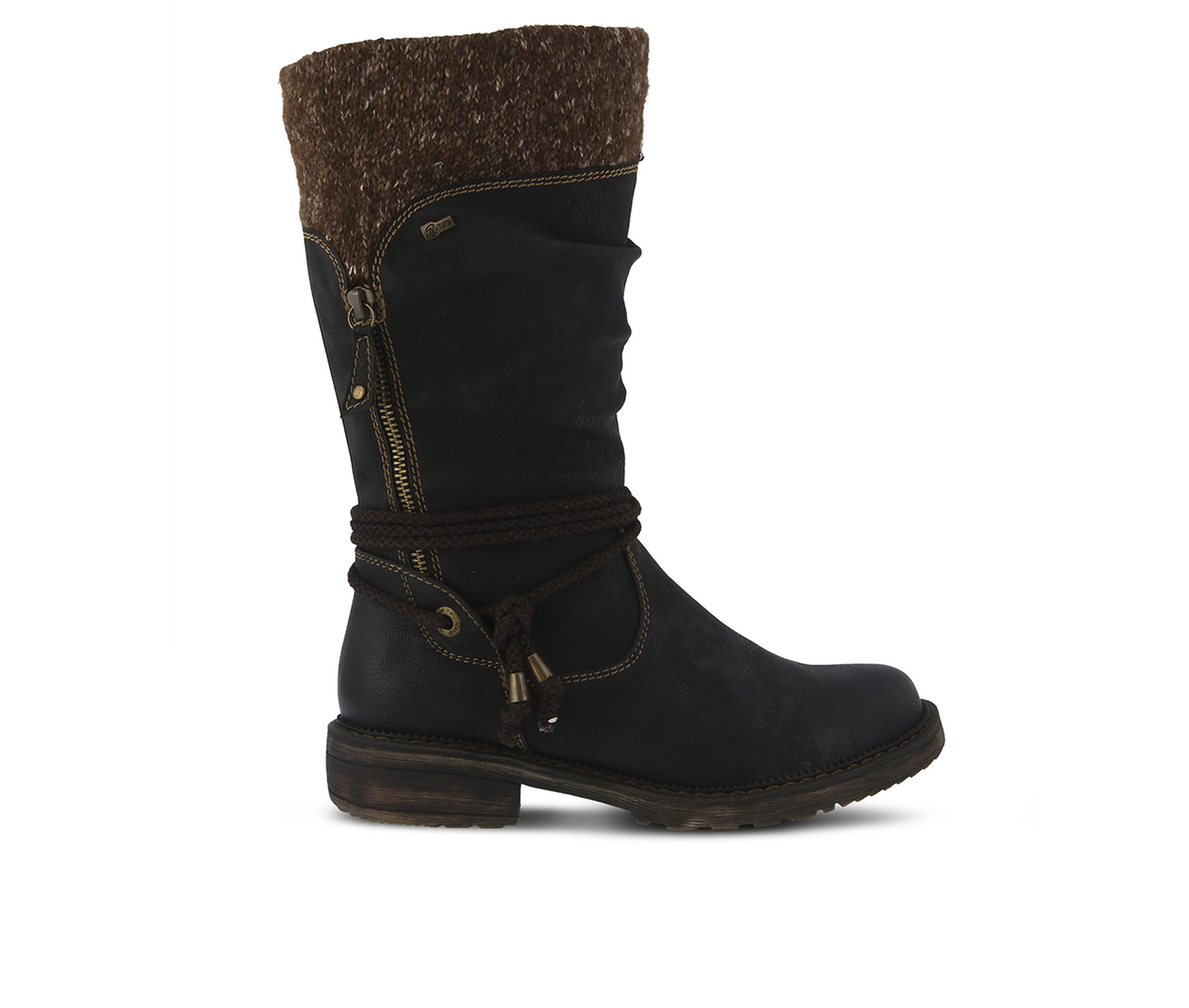 SPRING STEP Acaphine Women's Boots (Black Faux Leather)