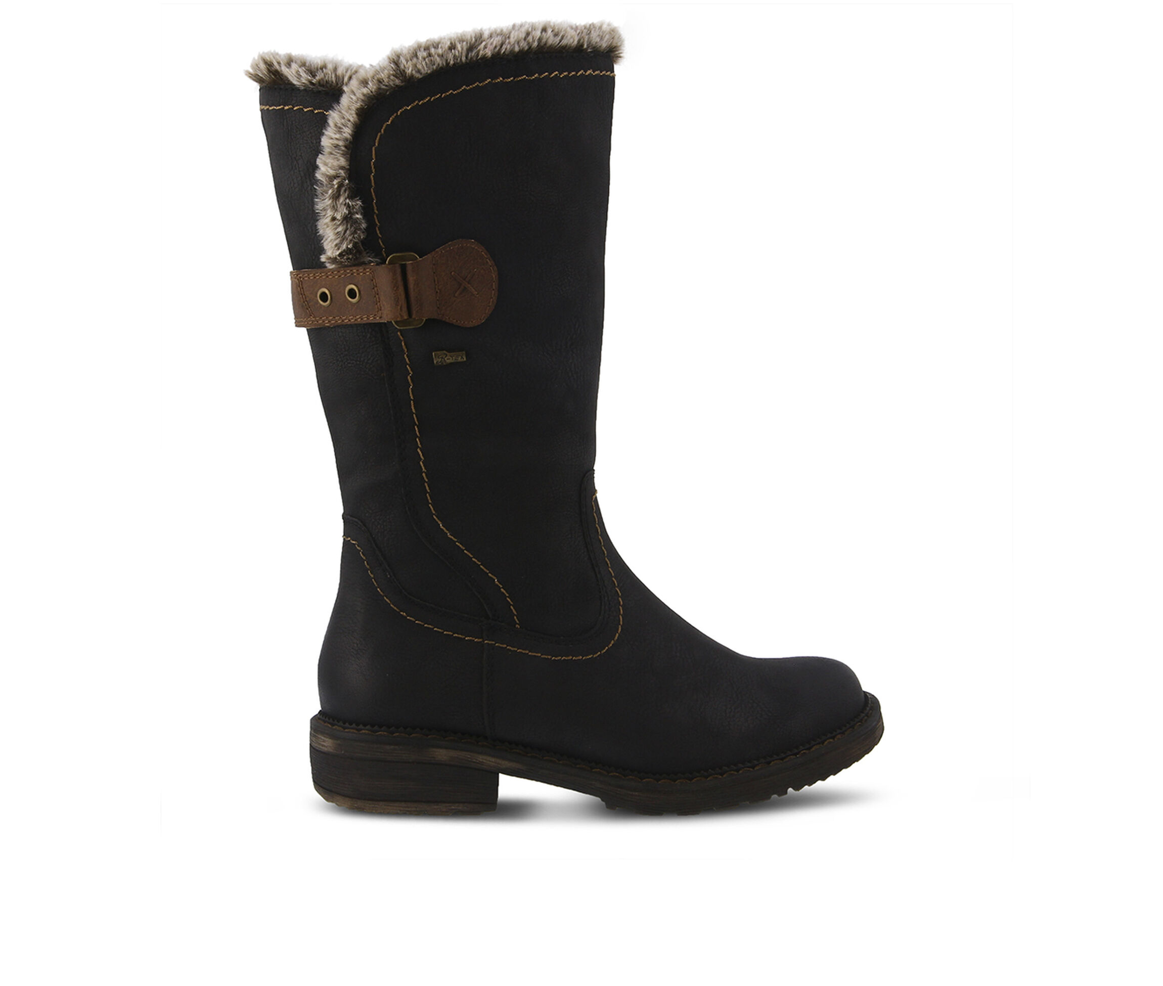 SPRING STEP Cagliari Women's Boots (Black Faux Leather)