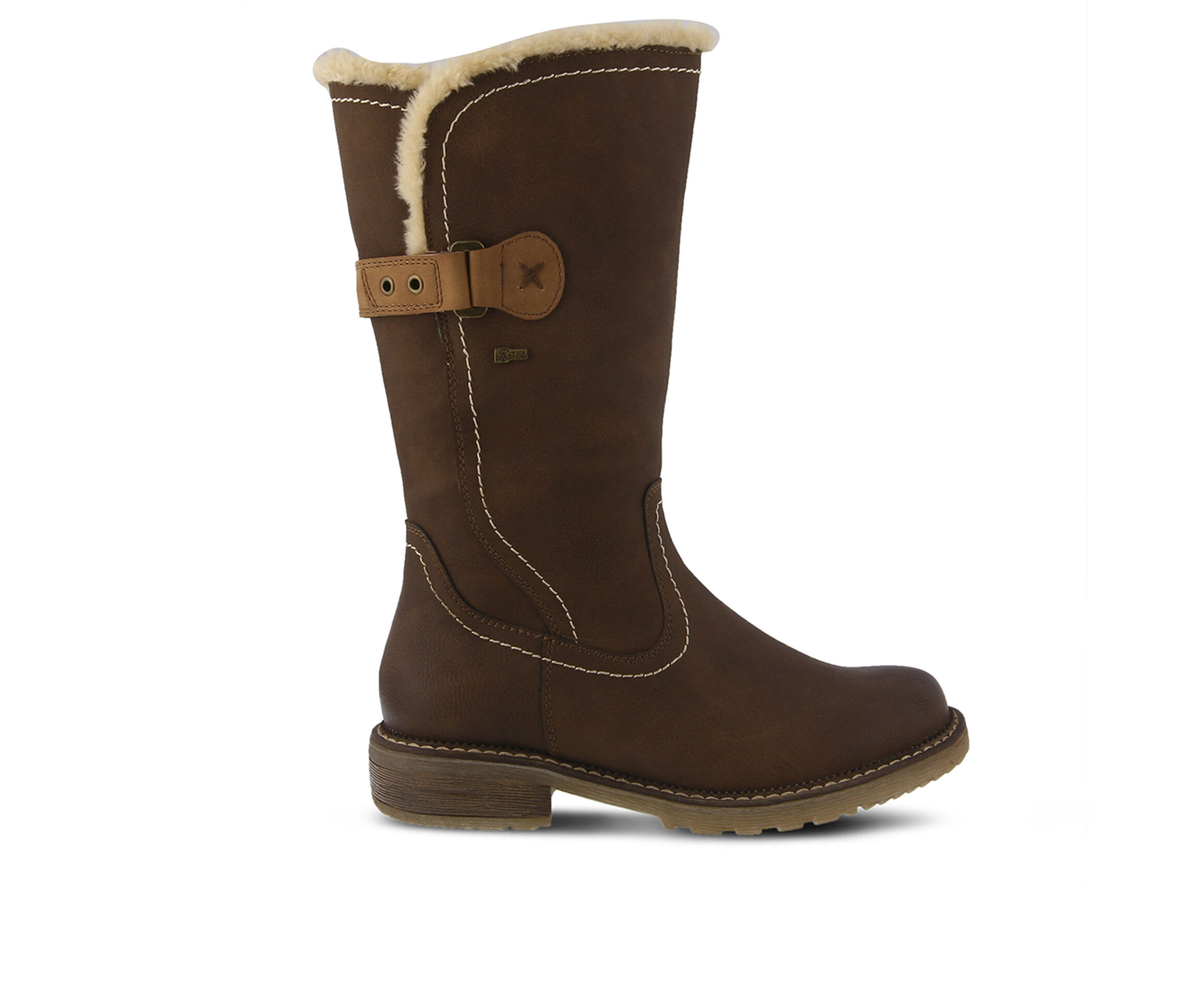 SPRING STEP Cagliari Women's Boots (Brown Faux Leather)