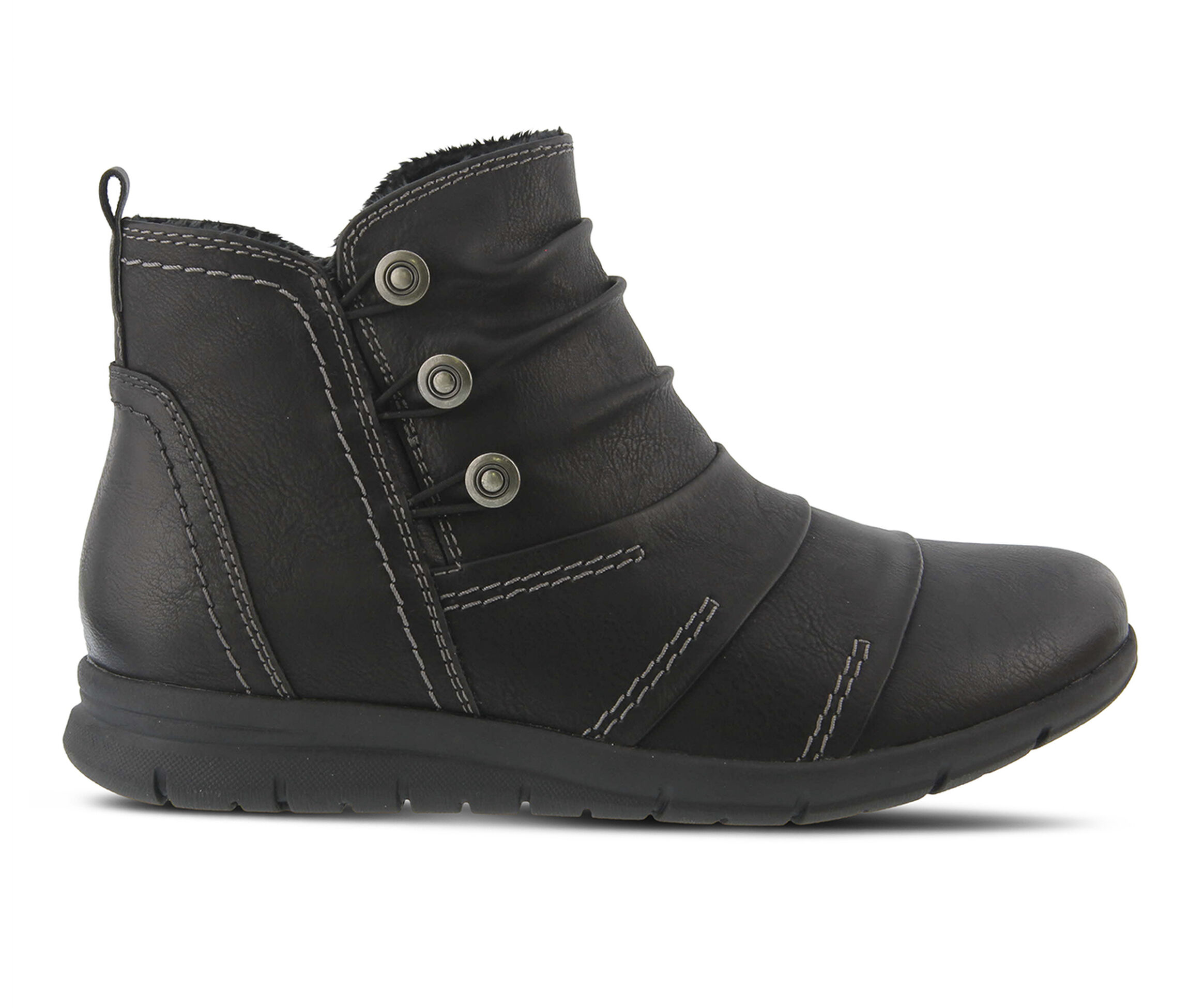 SPRING STEP Anatol Women's Boots (Black Faux Leather)