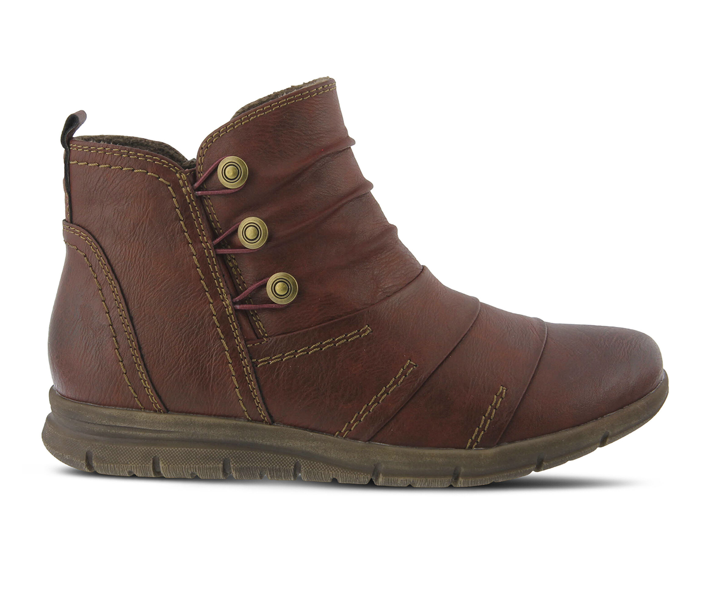 SPRING STEP Anatol Women's Boots (Red Faux Leather)