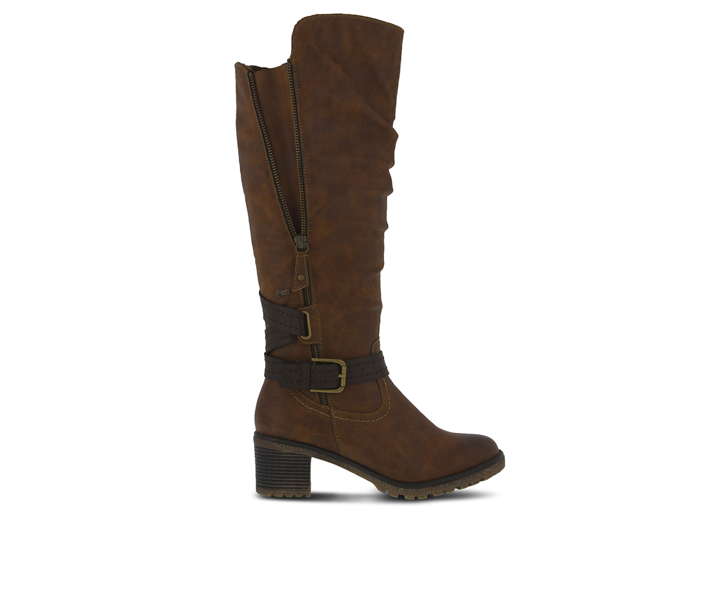 SPRING STEP Gemisola Women's Boots (Brown Faux Leather)