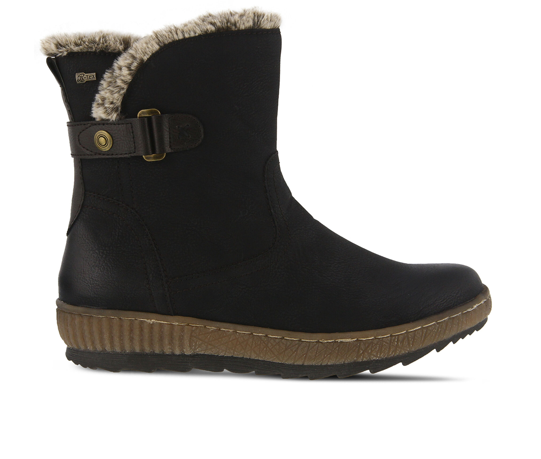 SPRING STEP Milagra Women's Boots (Black Faux Leather)