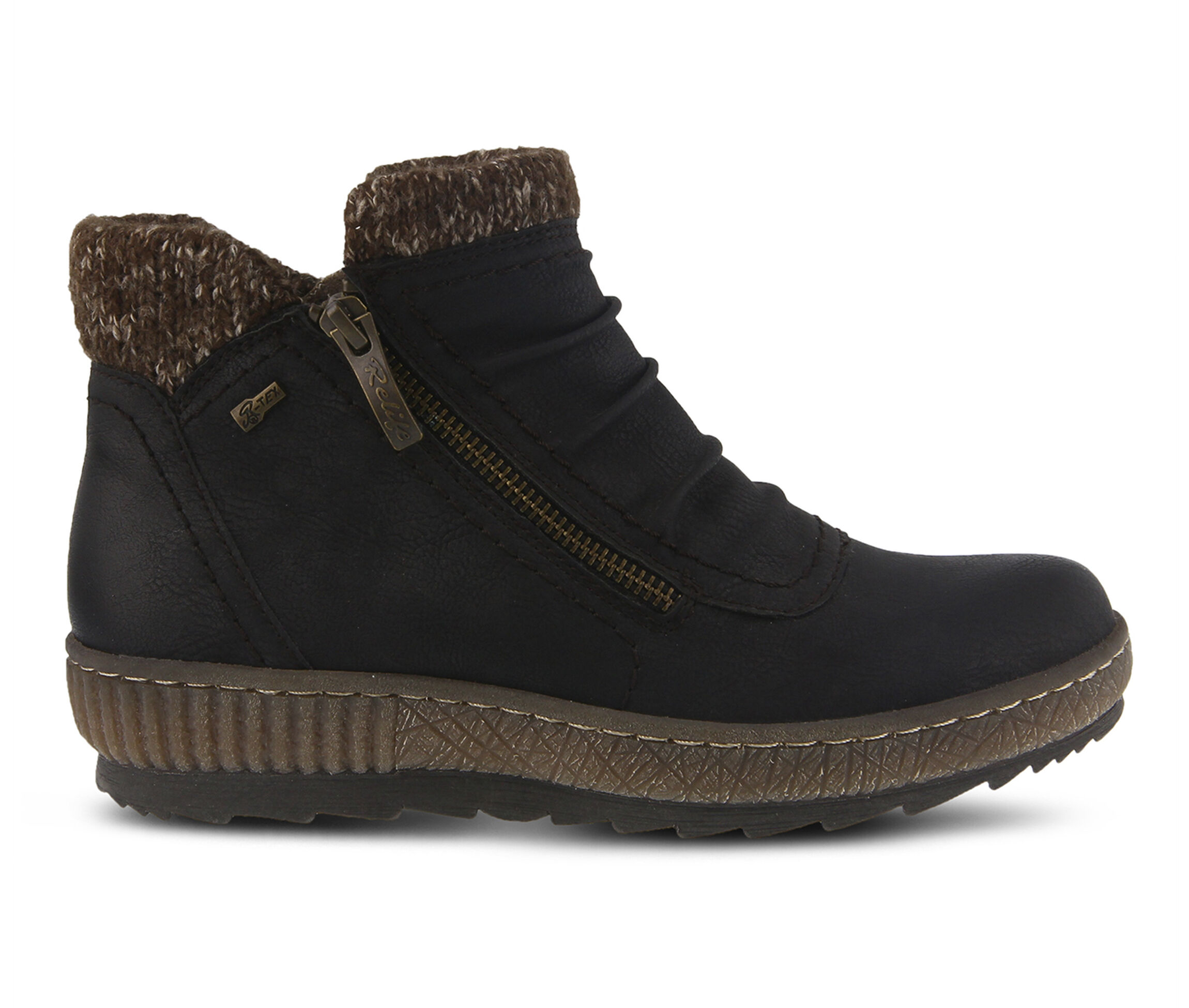 SPRING STEP Cleora Women's Boots (Black Faux Leather)