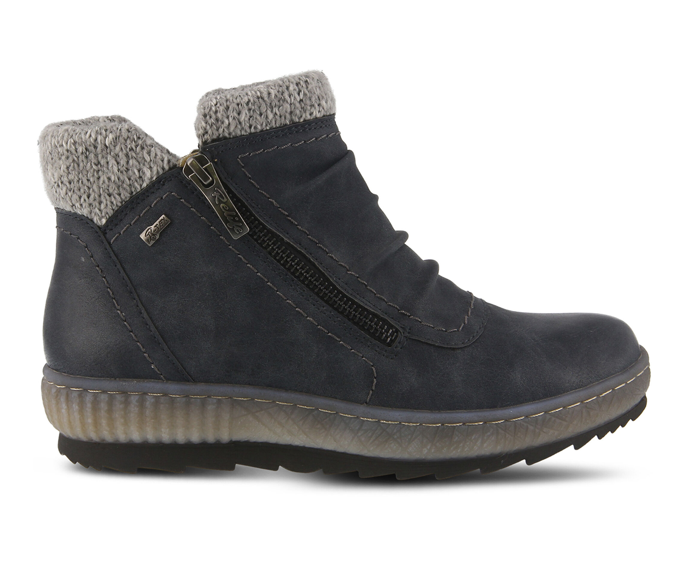 SPRING STEP Cleora Women's Boots (Blue Faux Leather)